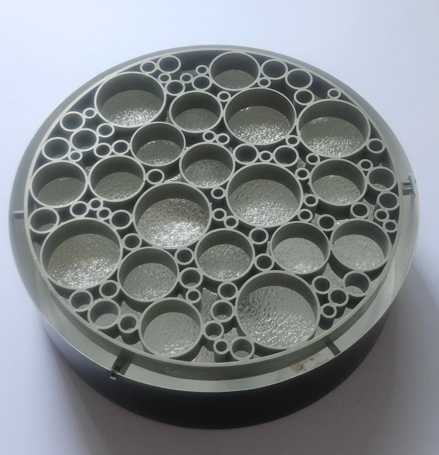 Lacquered Set of Three Large Rare Midcentury Flush Mounts Alliance, RAAK, 1970s For Sale