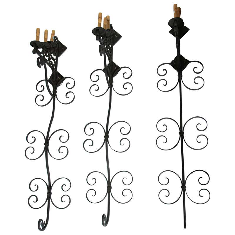 Classic Spanish Colonial Exterior, Outdoor Wrought Iron Wall Sconce ...