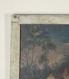 Set of Three Late 18th Century Dutch Oil on Canvas of Rural Scenes