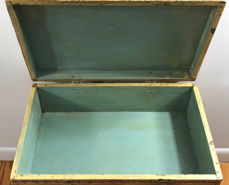 Set of Three Late 19th Century Swedish Hand Painted Folk Art Stackable