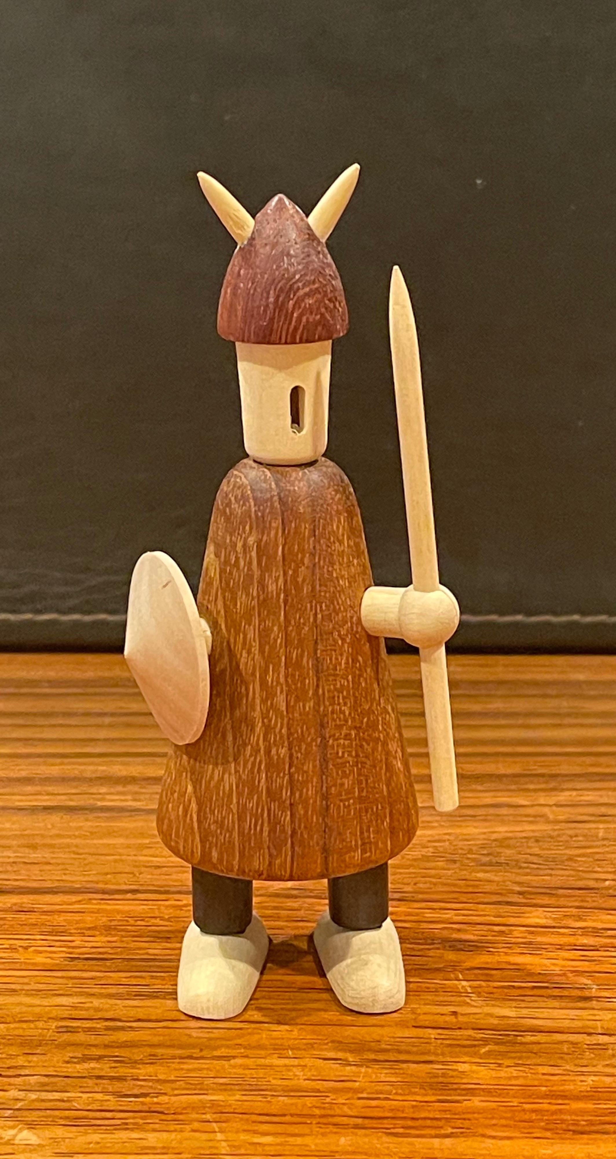 Set of Three Like New Mid-Century Danish Vikings Figures w/ Box by Jacob Jensen 3