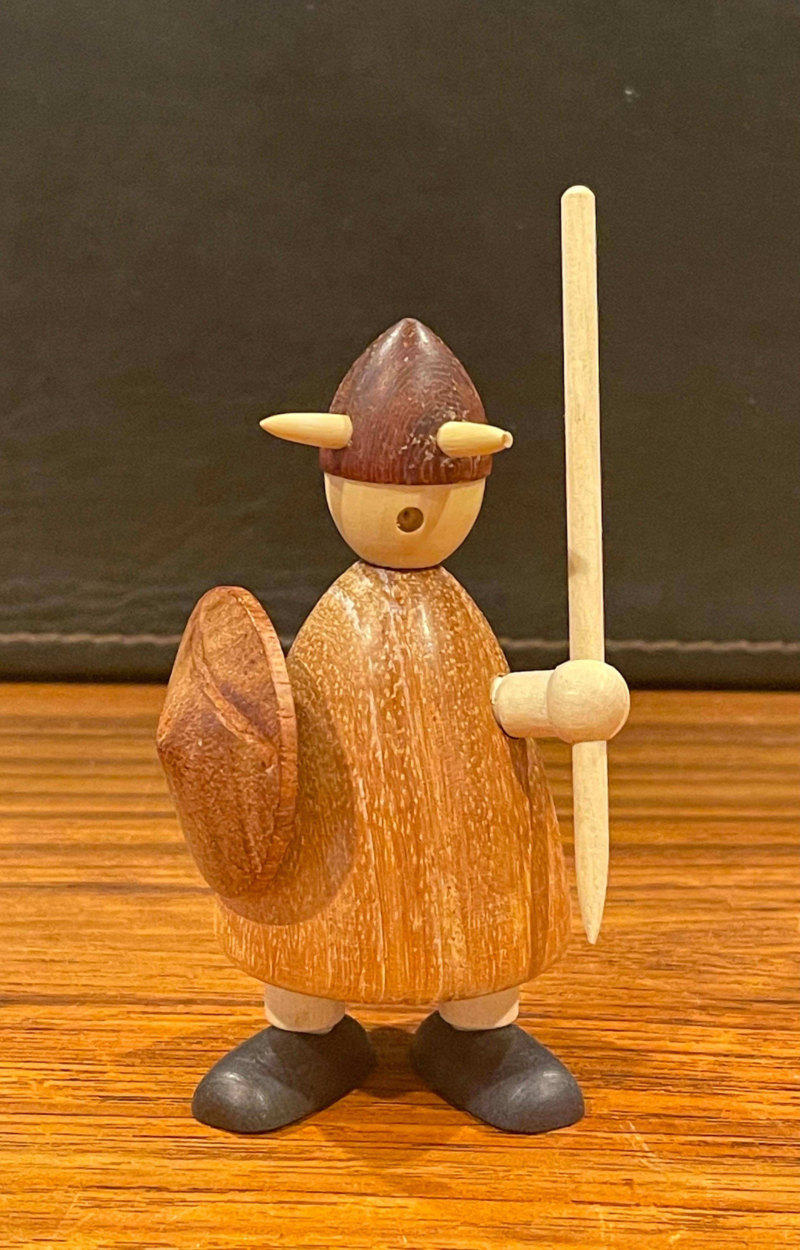 Set of Three Like New Mid-Century Danish Vikings Figures w/ Box by Jacob Jensen 4