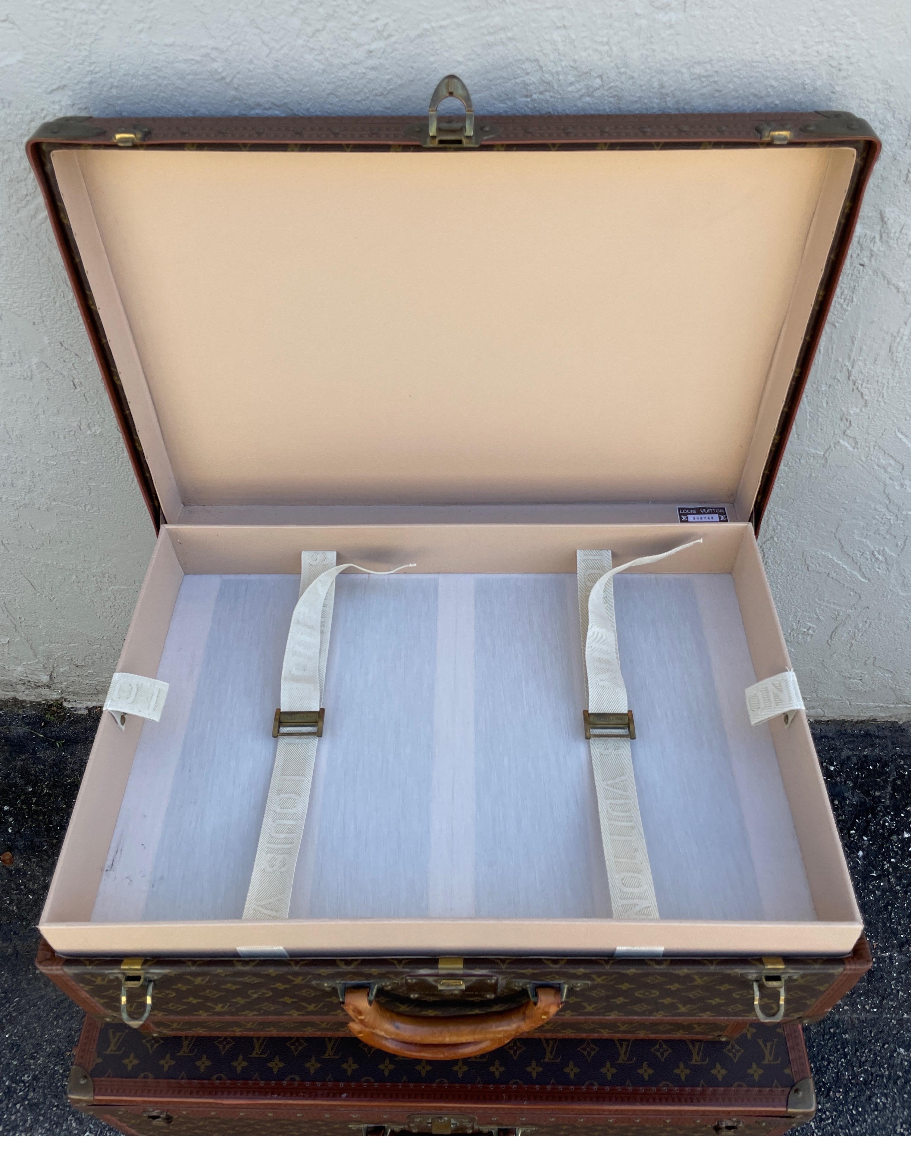 Set of Three Louis Vuitton Hard Sided Suitcases For Sale 3