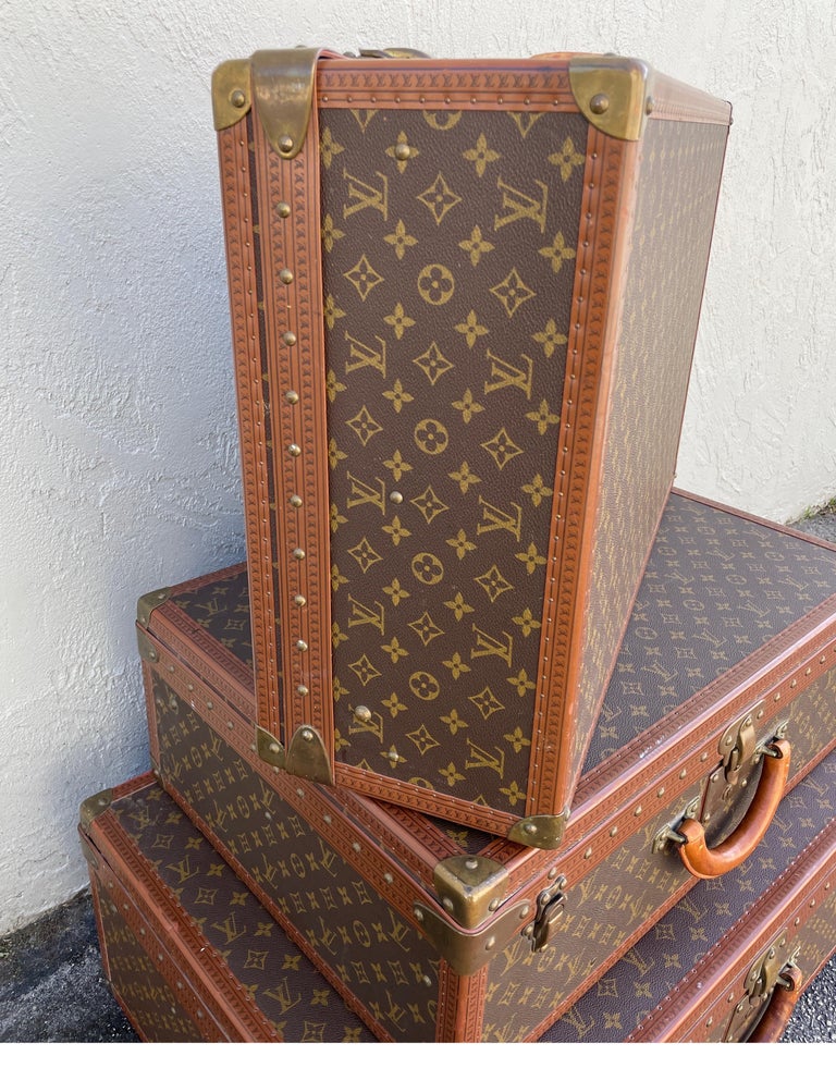 Set of Three Louis Vuitton Hard Sided Suitcases For Sale at 1stDibs  set louis  vuitton suitcase, louis vuitton trunk set, set louis vuitton luggage