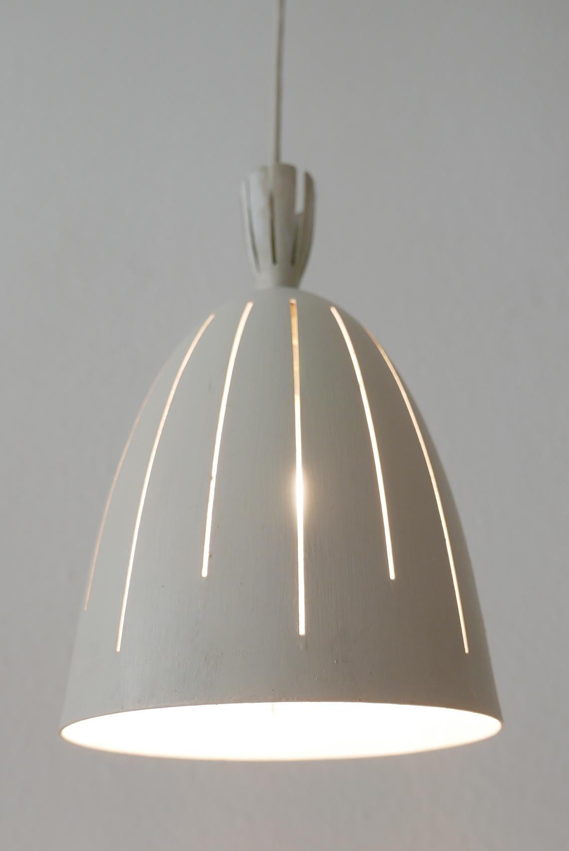 Set of Three Lovely Mid-Century Modern Diabolo Pendant Lamps, 1950s, Germany For Sale 9