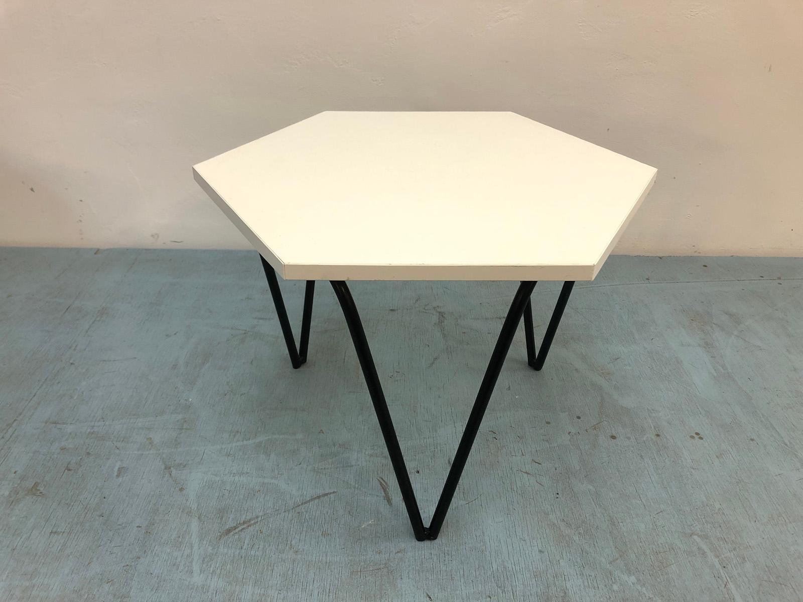 Set of Three Low Hexagonal Coffee Tables by Giò Ponti for Isa Bergamo, Italy 50s 6