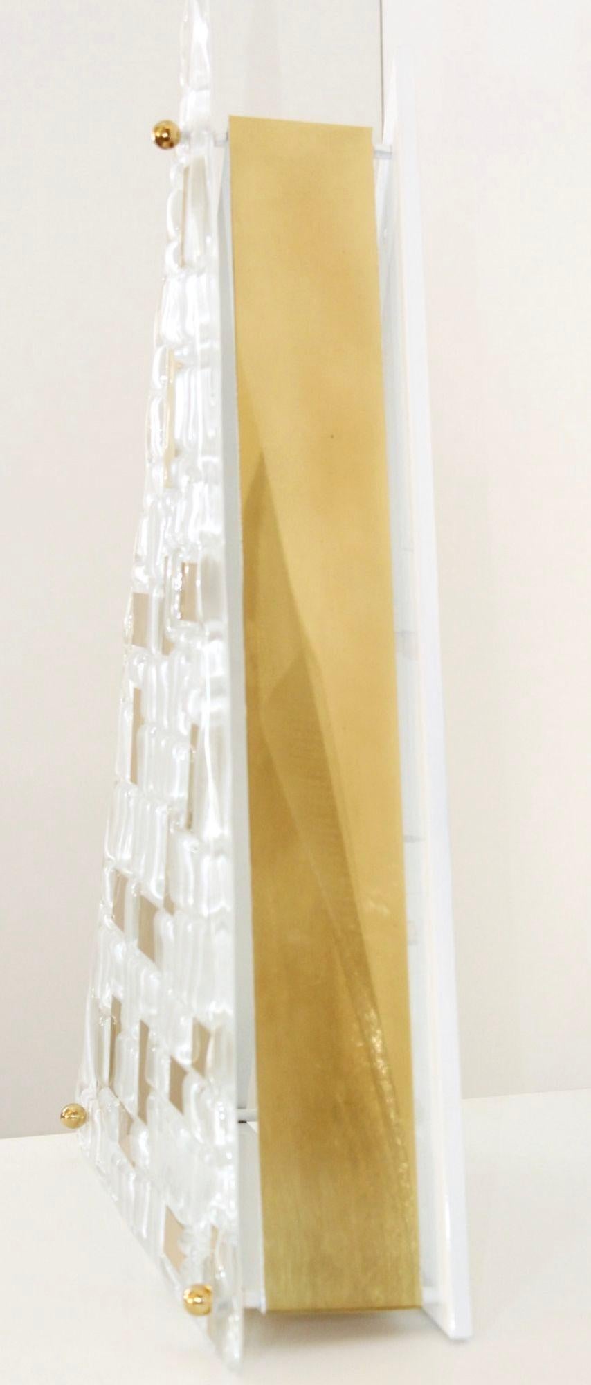 Murano Glass Set of Three Luxor Sconces Limited Design by Gianluca Fontana. Italy, 21st C. For Sale