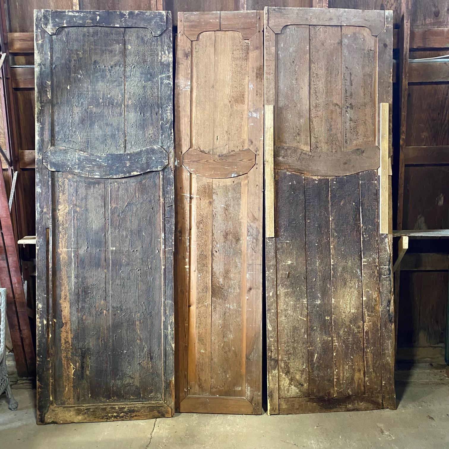 Set of Three Magnificent  9 Ft 8” French 18th Century Painted Chateau Panels For Sale 6
