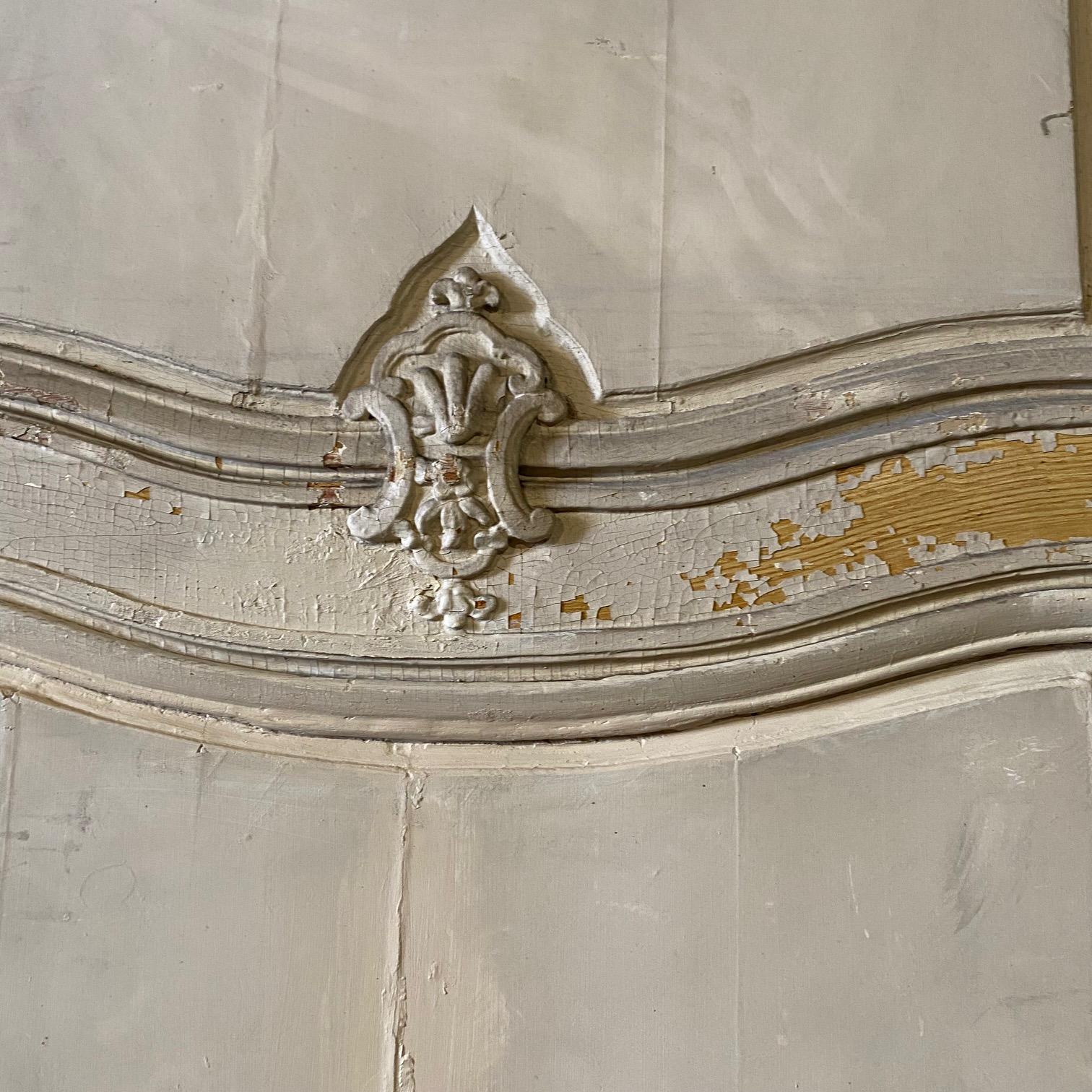 Set of Three Magnificent  9 Ft 8” French 18th Century Painted Chateau Panels For Sale 1