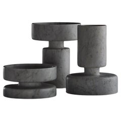 Set of Three Mangiarotti Marbles vase by Angelo Mangiarotti, 1968
