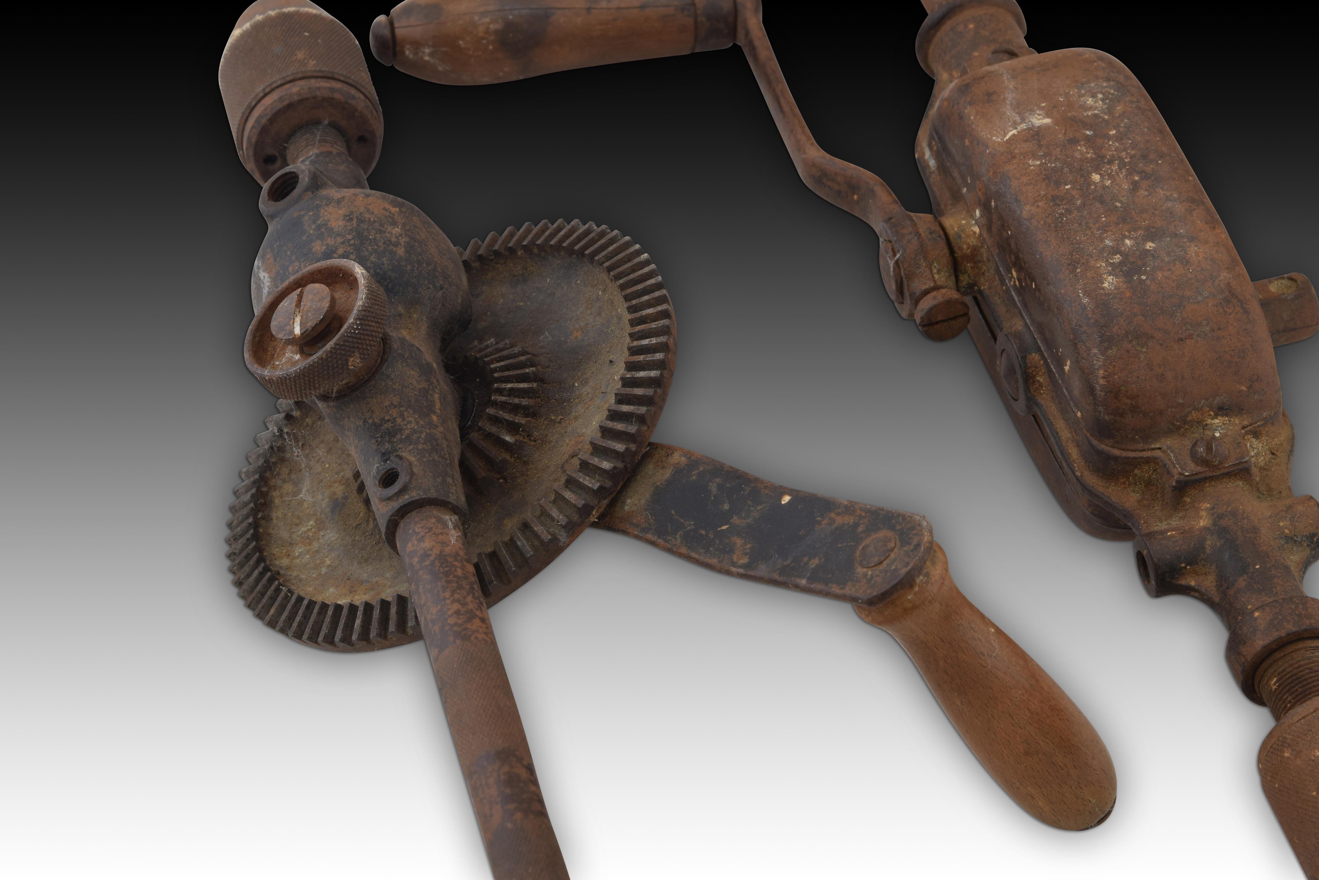 antique manual hand drill