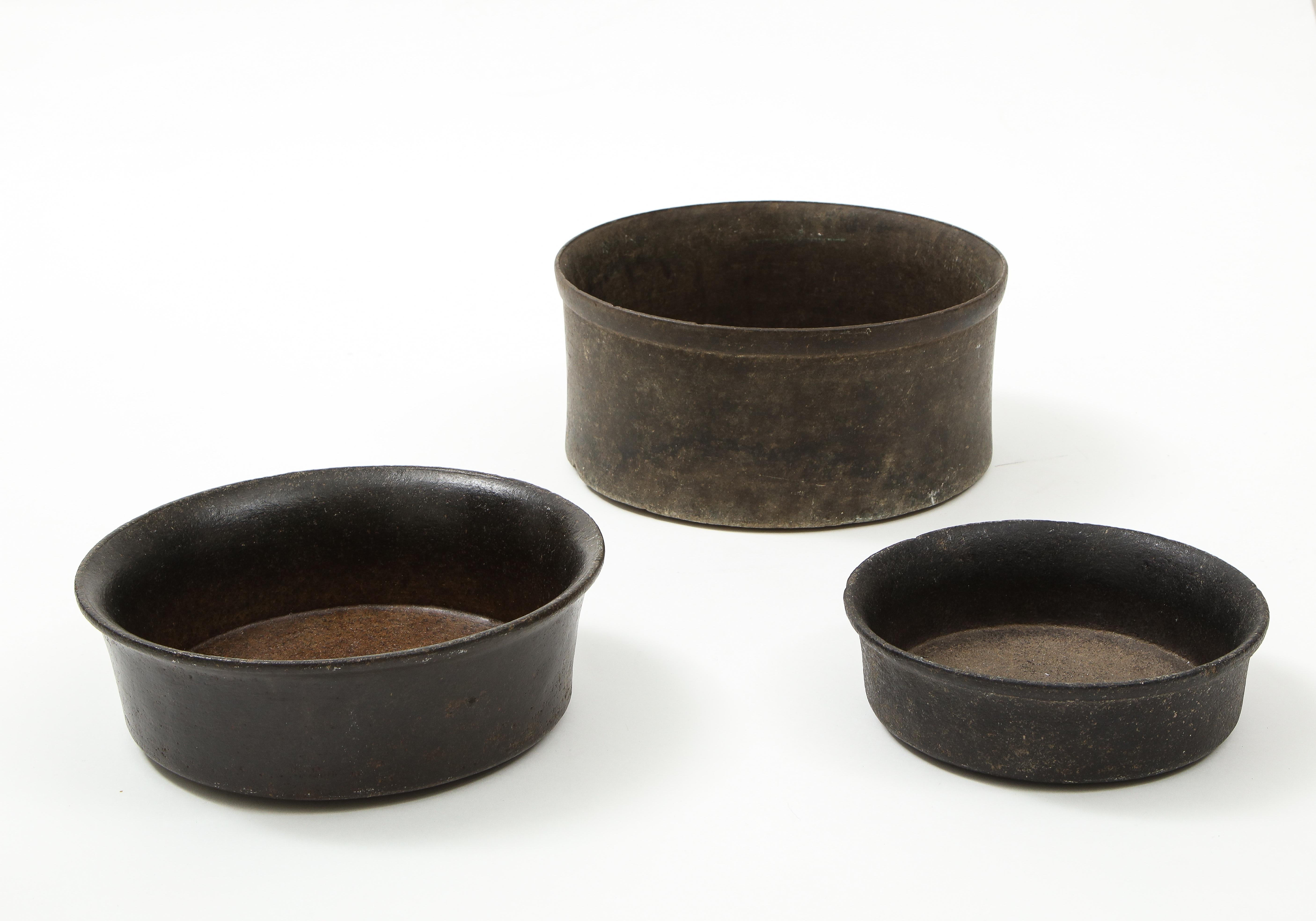 Peruvian Set of Three Mesoamerican Bowls, 'PreColumbian/Chauvin' 900 B.C. - 1500 A.D.