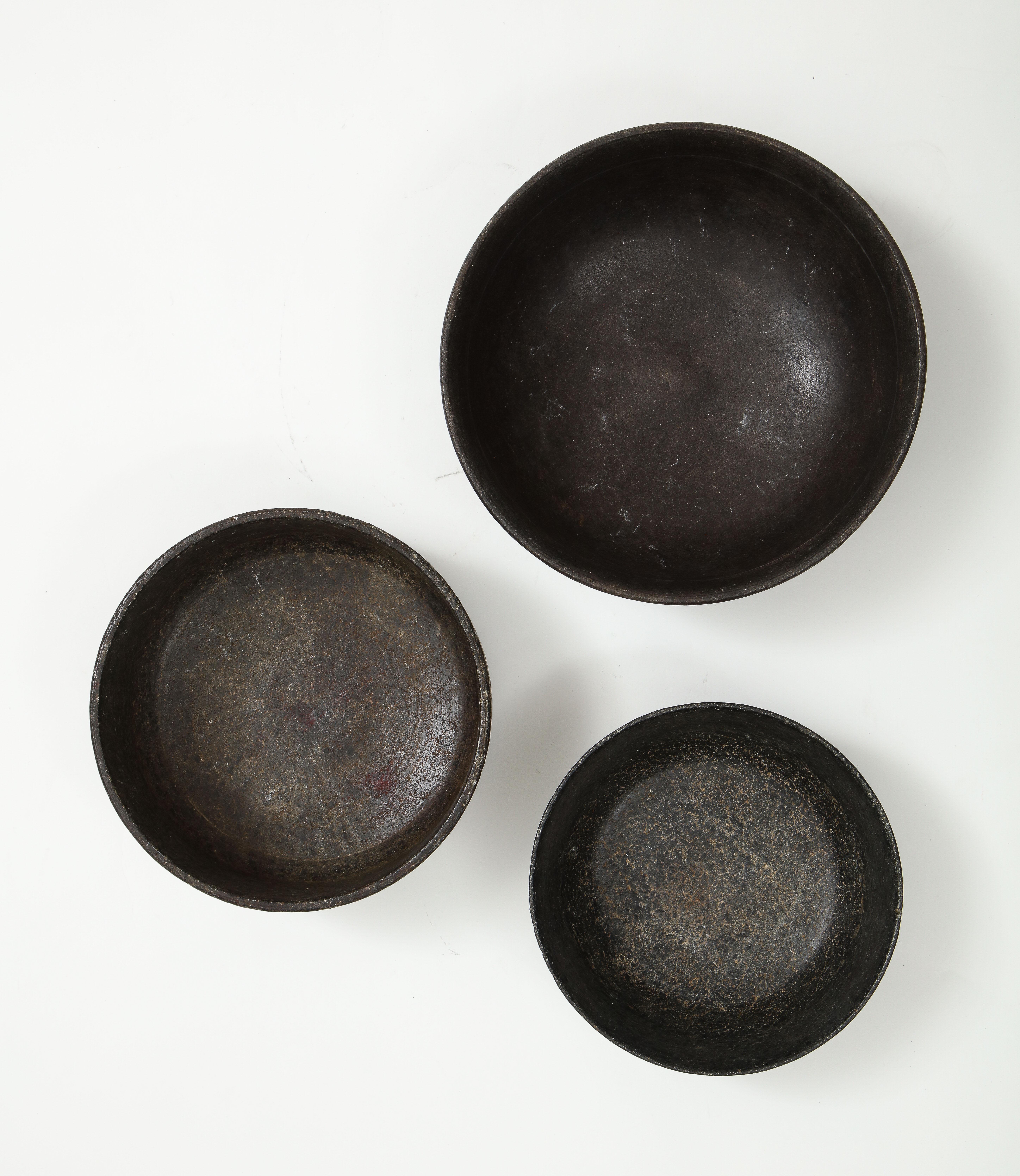 Set of Three Mesoamerican Bowls, 'Pre Columbian/Chauvin' 900 B.C-1500 A.D. In Good Condition In Brooklyn, NY