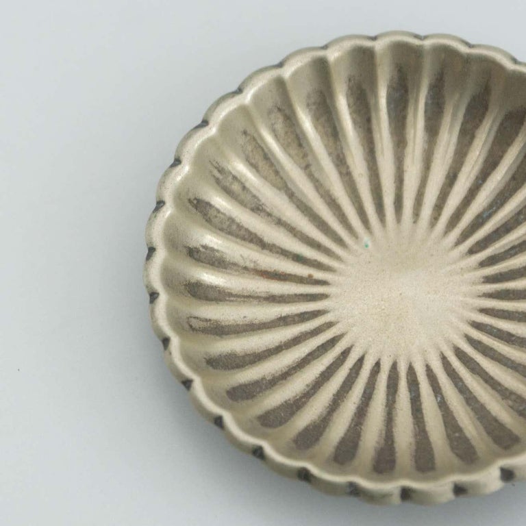 Set of Three Metal Ashtrays, circa 1940 For Sale at 1stDibs