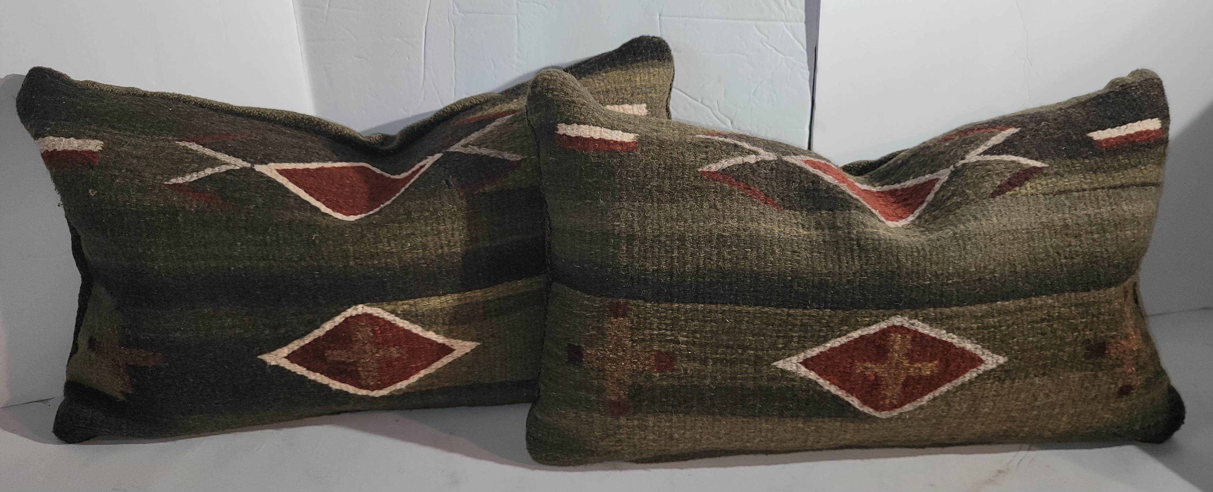 Mid-20th Century Set of Three Mexican Indian Weaving Pillows  For Sale