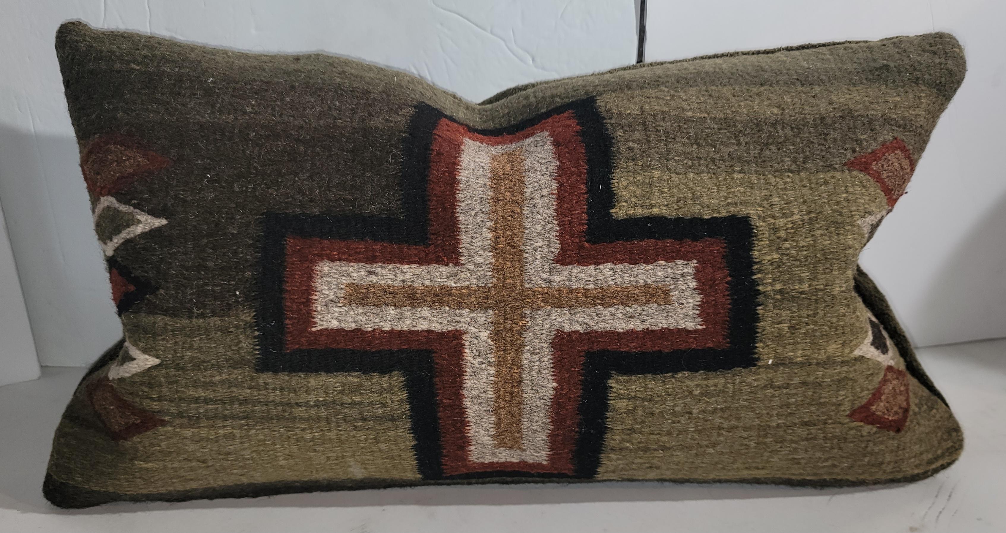 Set of Three Mexican Indian Weaving Pillows  For Sale 1