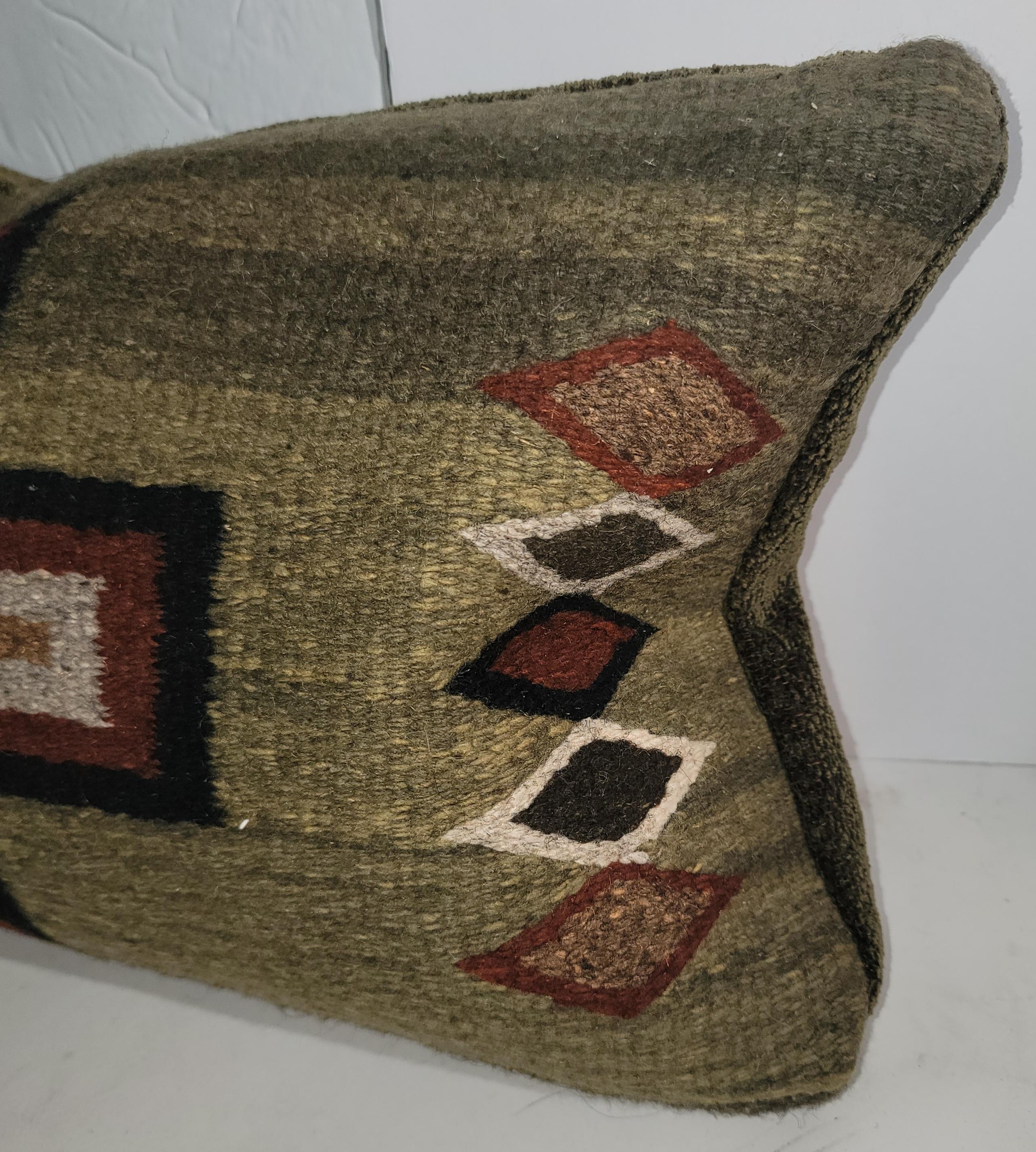 Set of Three Mexican Indian Weaving Pillows  For Sale 2