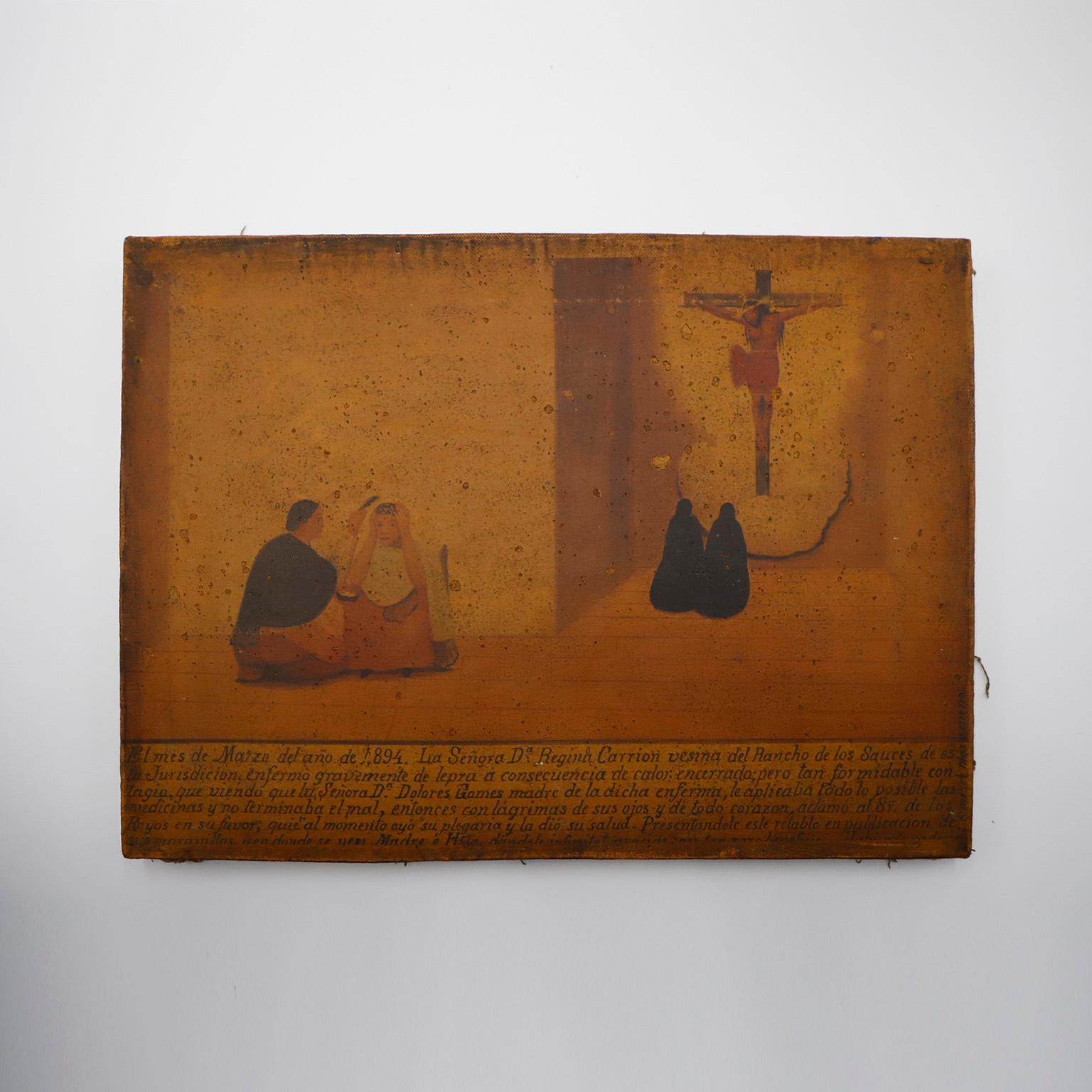 Contemporary Set of three Mexican Retablos 