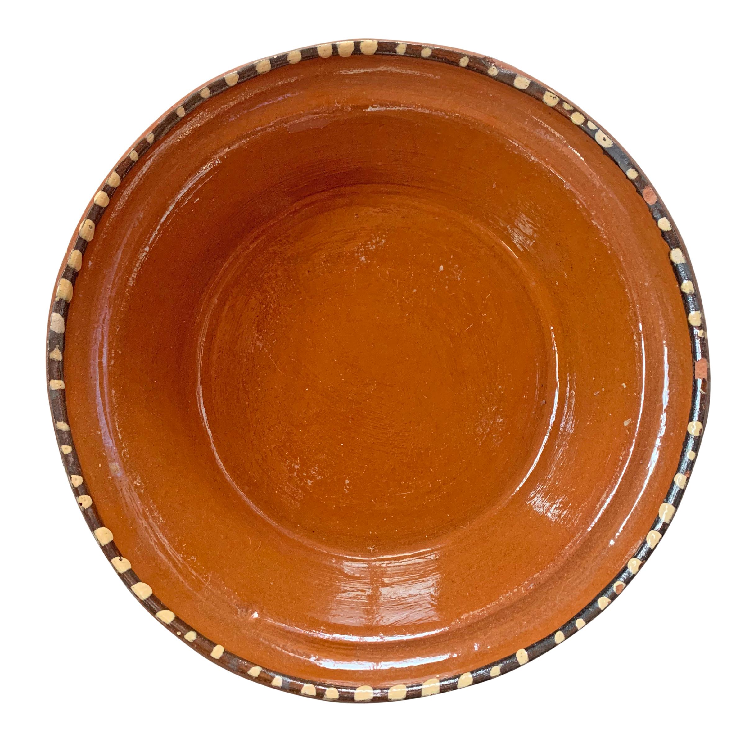 20th Century Set of Three Mexican Terracotta Bowls