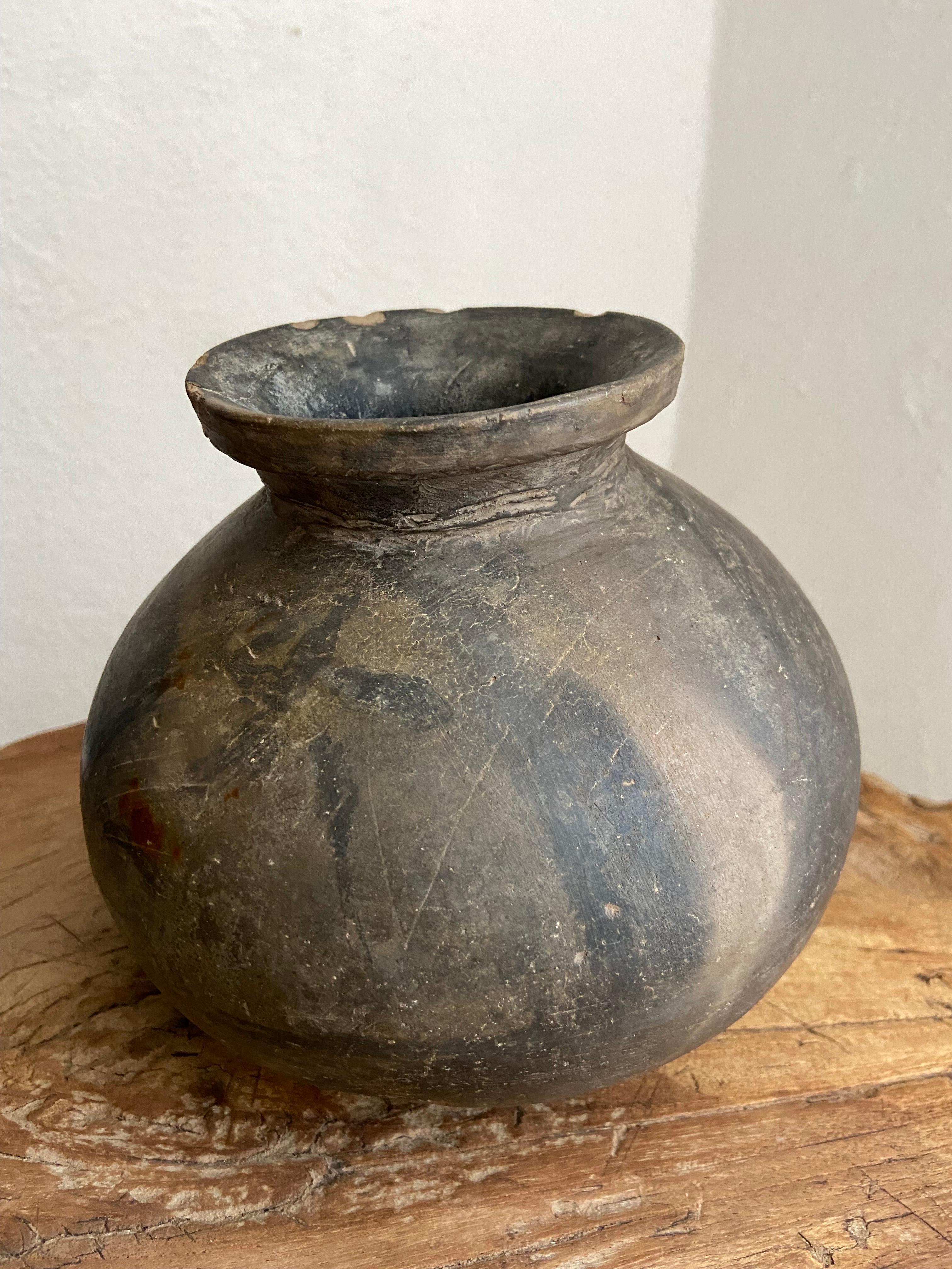 Fired Set of Three Mezcal Vessels from Santa Maria Peñoles, Oaxaca, Circa 1940's