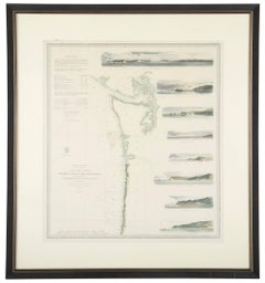 Set of Three Mid 19th Century Charts of the California Coast