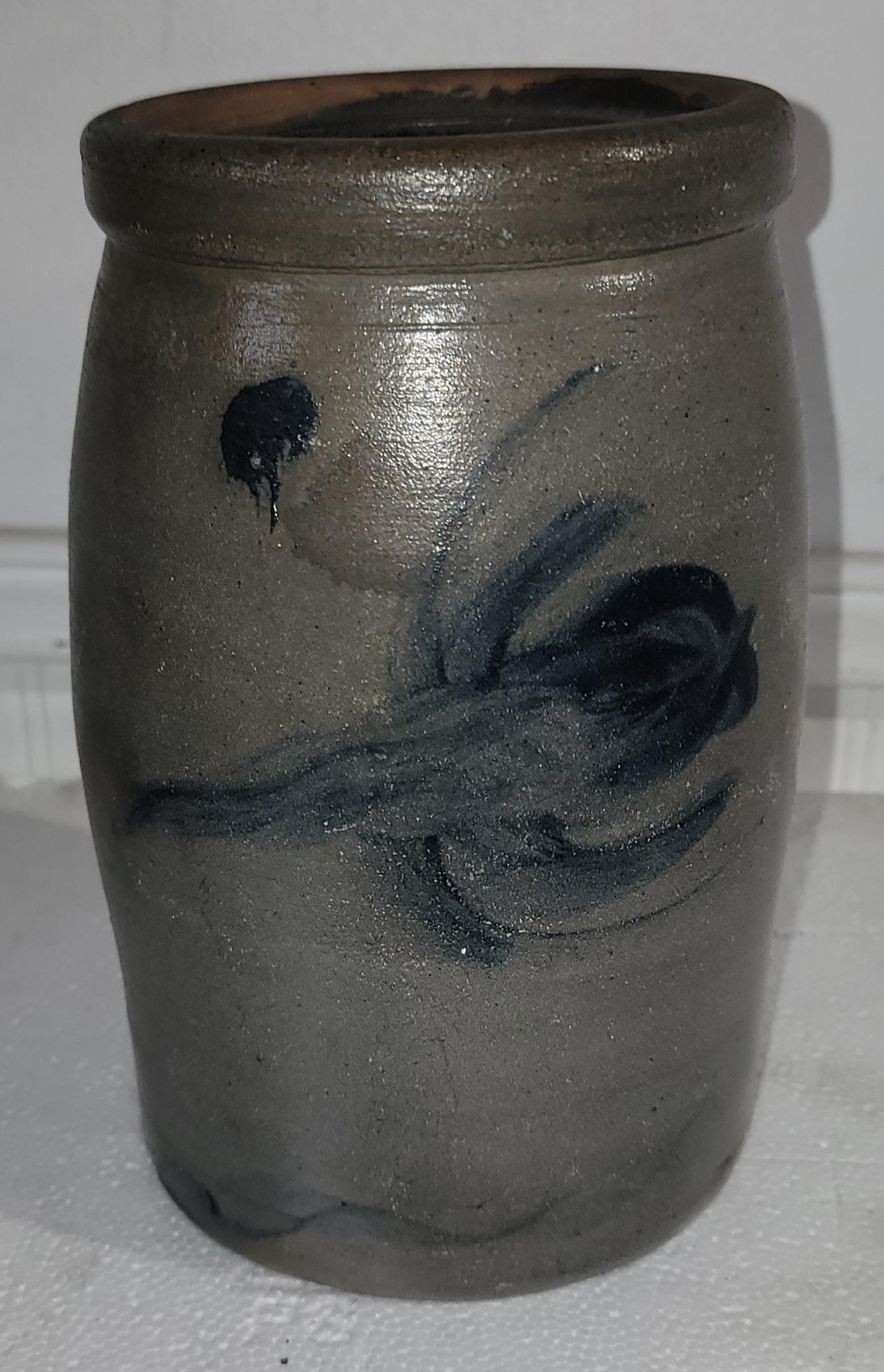 Set of Three Mid 19thc Pottery Jars Set of Three For Sale 4