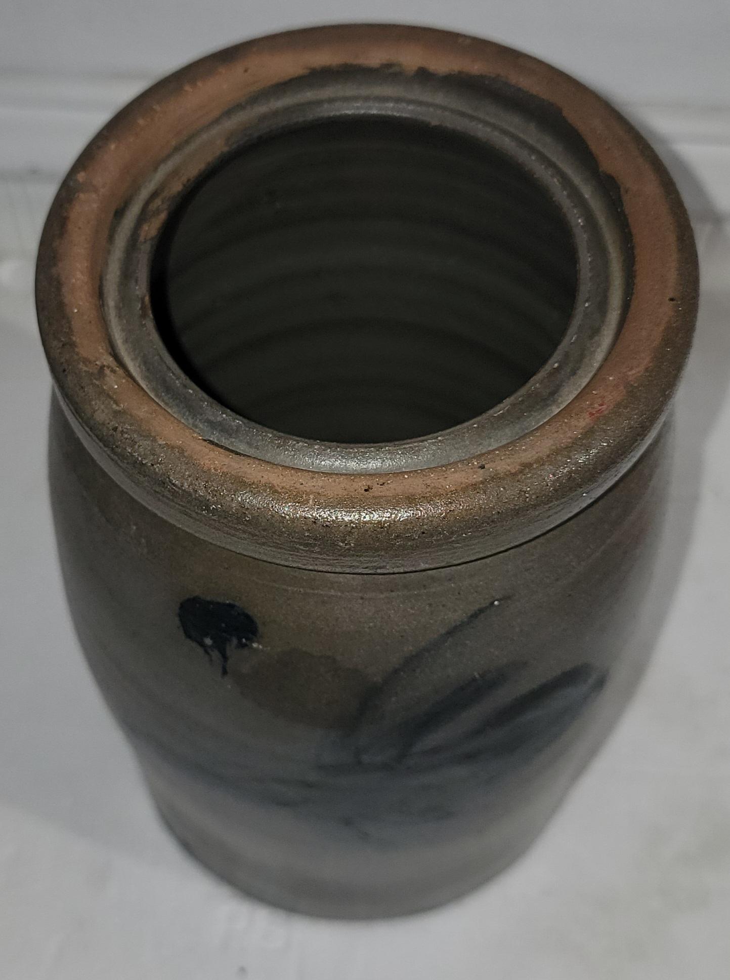 Set of Three Mid 19thc Pottery Jars Set of Three For Sale 5