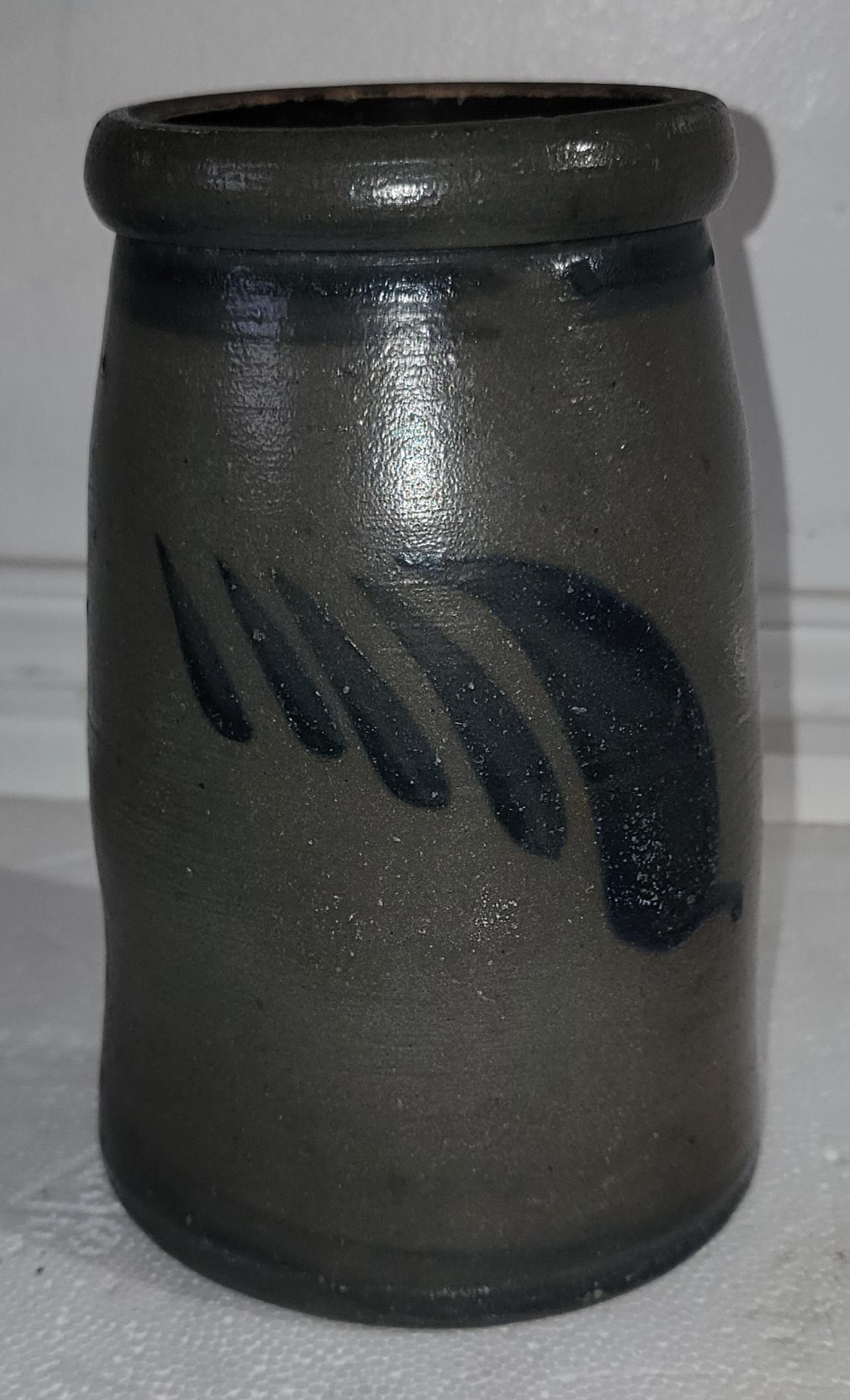 Set of Three Mid 19thc Pottery Jars Set of Three For Sale 8
