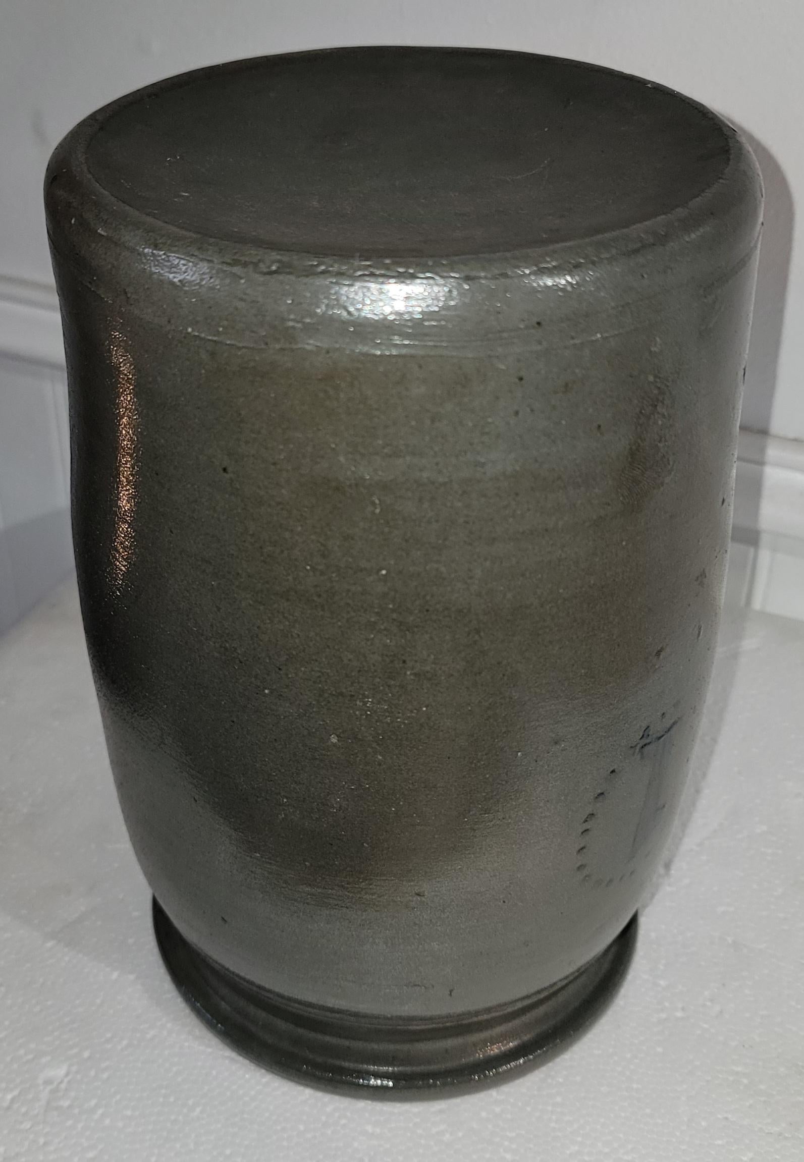 Set of Three Mid 19thc Pottery Jars Set of Three For Sale 3