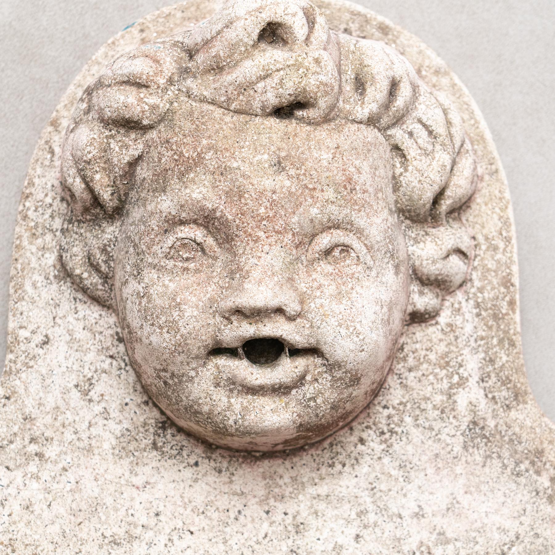 Mid-20th Century Set of Three Mid 20th Century Outdoor Wall Fountains, circa 1950 For Sale