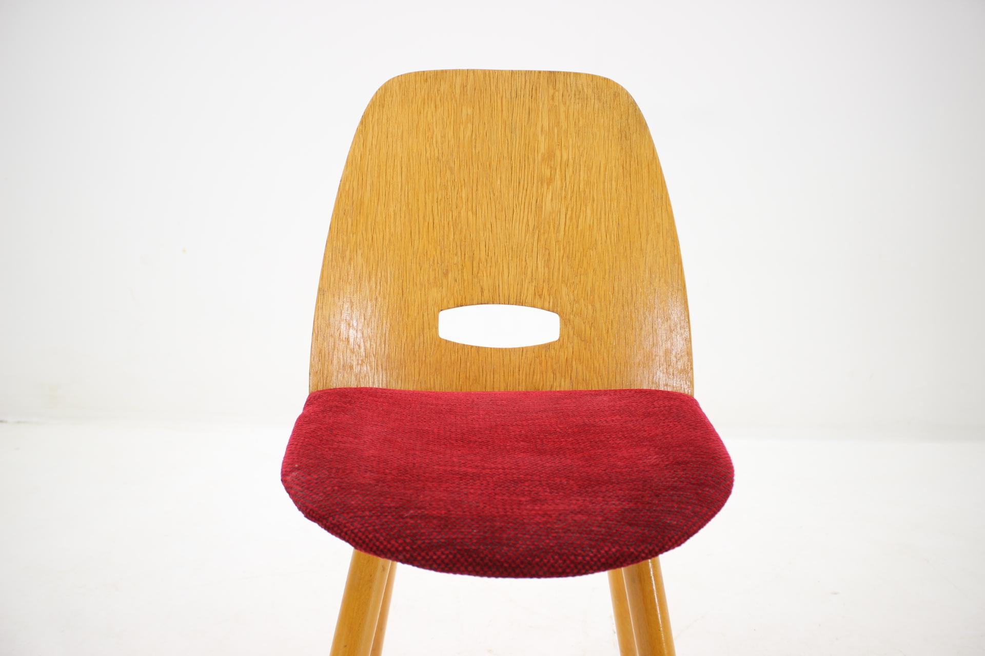 Satz von drei Tatra-Stühlen aus der Mitte des Jahrhunderts, entworfen von Frantisek Jirak, 1950er Jahre (Moderne der Mitte des Jahrhunderts) im Angebot
