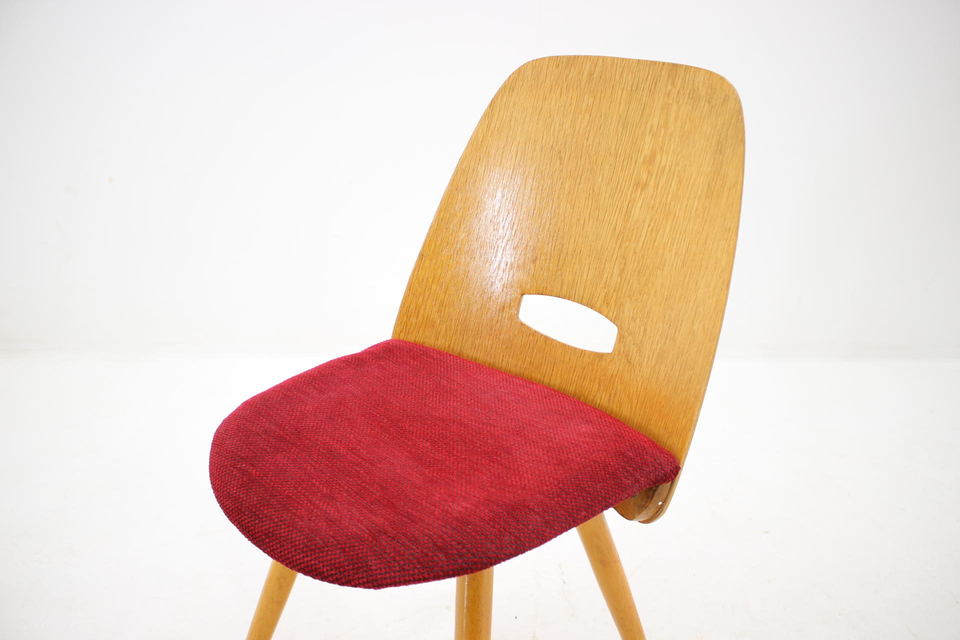 Mid-Century Modern Set of Three Midcentury Chairs Tatra Designed by Frantisek Jirak, 1950s For Sale