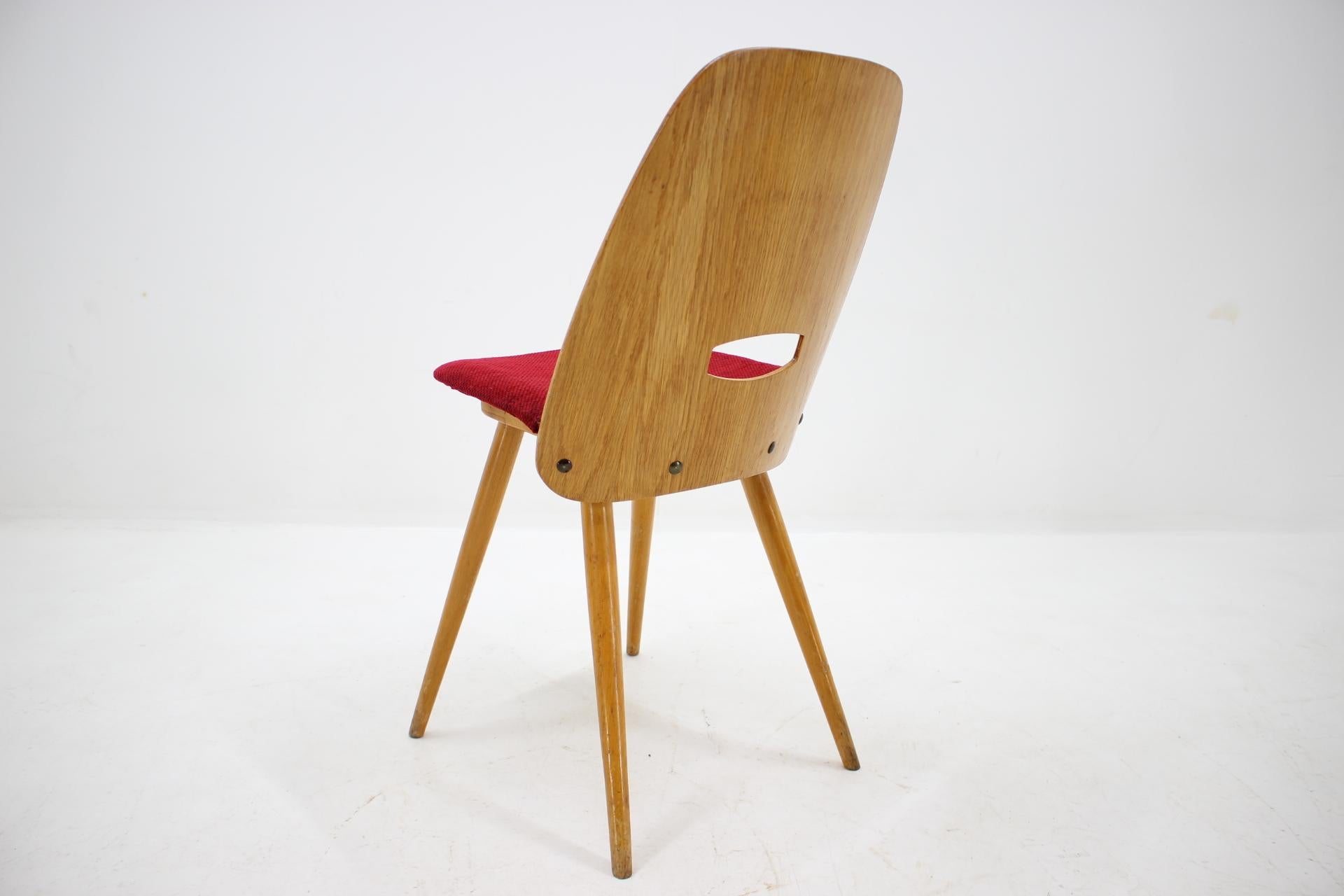 Slovak Set of Three Midcentury Chairs Tatra Designed by Frantisek Jirak, 1950s For Sale