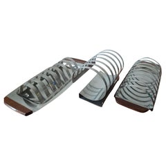 Set von drei entworfenen Toastständern aus der Jahrhundertmitte, 1970er Jahre