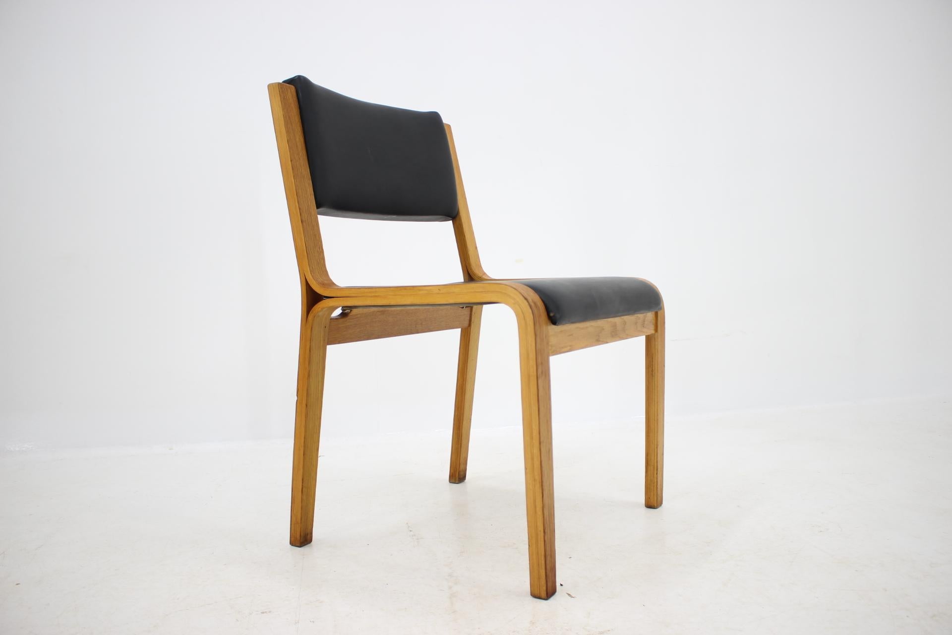 Czech Set of Three Midcentury Dining or Club Chairs, 1960s For Sale