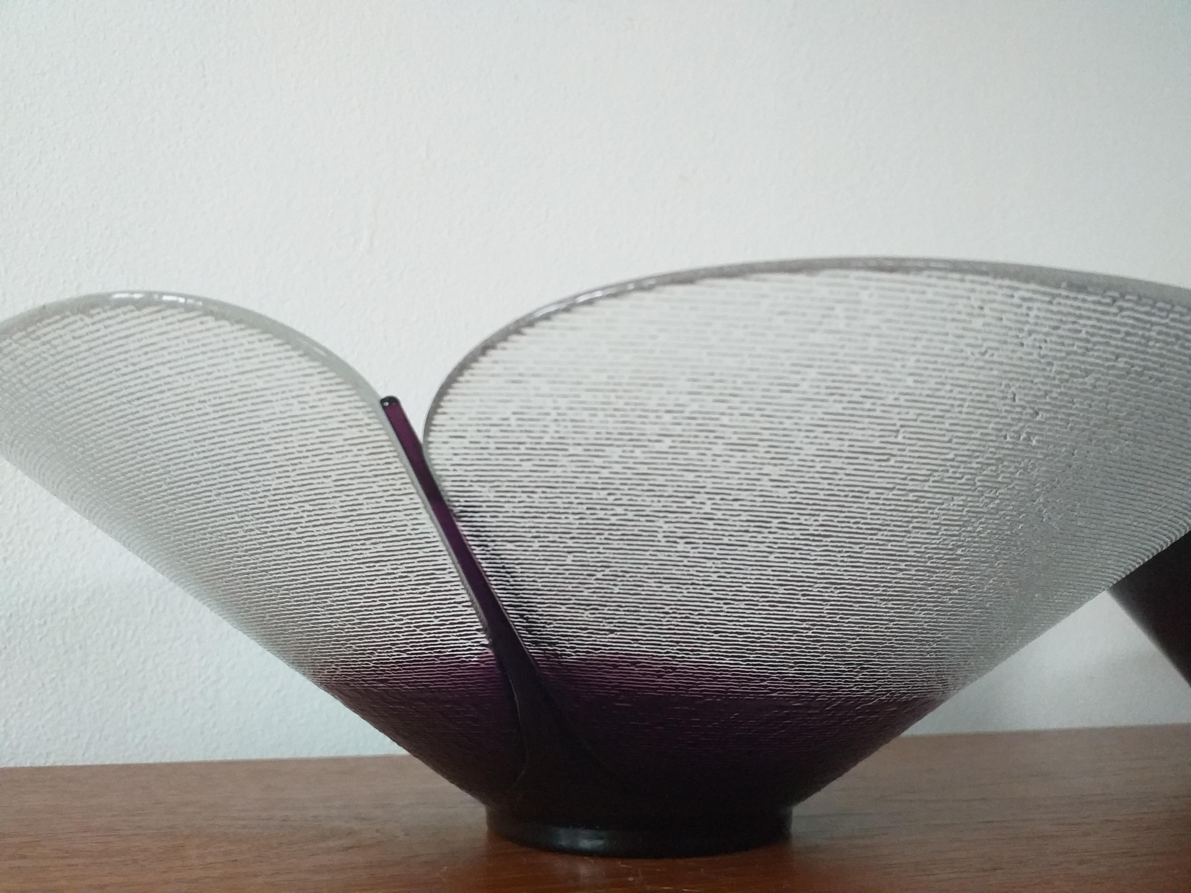 Mid-Century Modern Set of Three Midcentury Glass Bowls Designed by Jiri Suhajek, 1970s