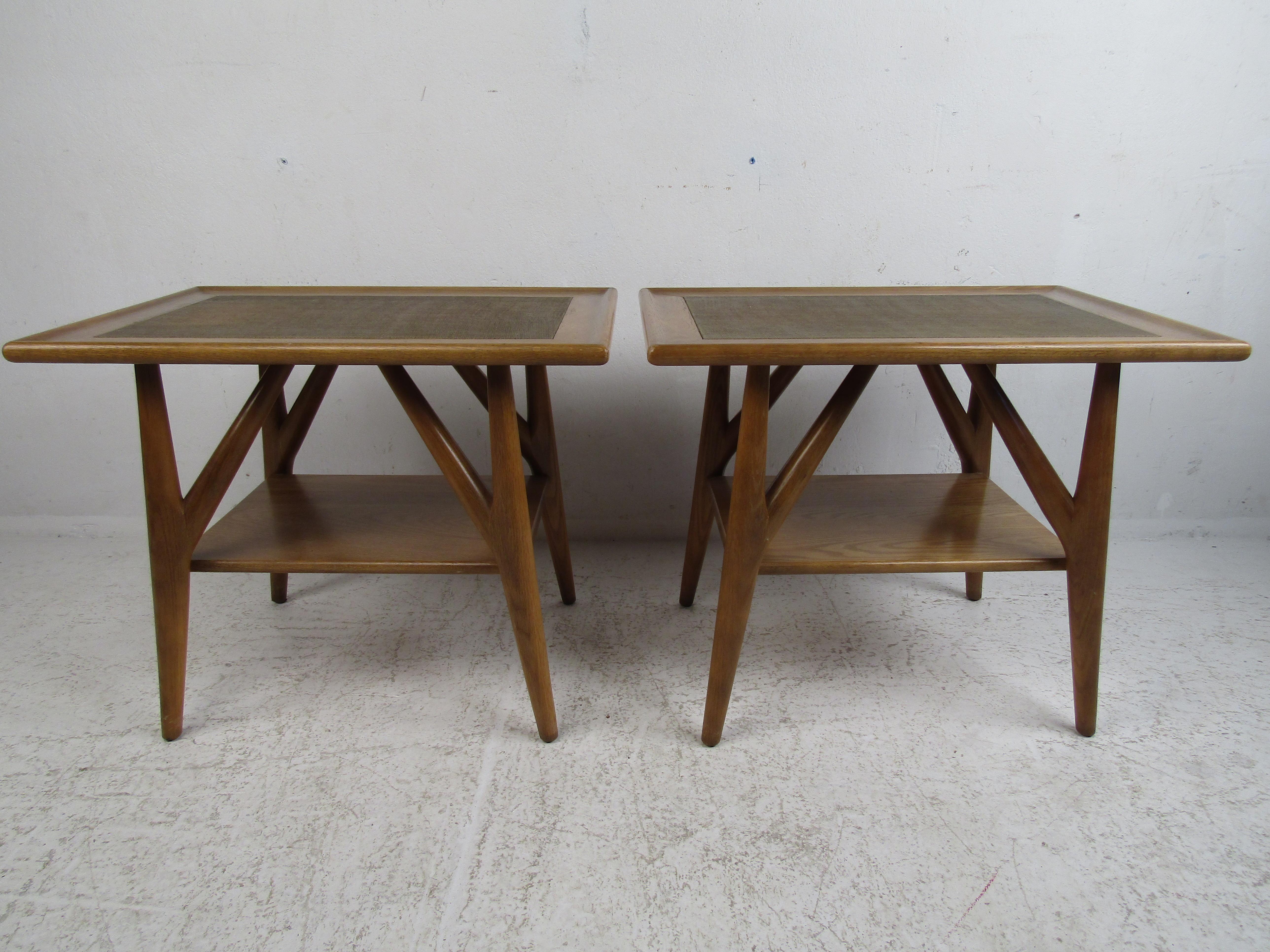 Mid-Century Modern Set of Three Midcentury Jack Van der Molen Side Tables