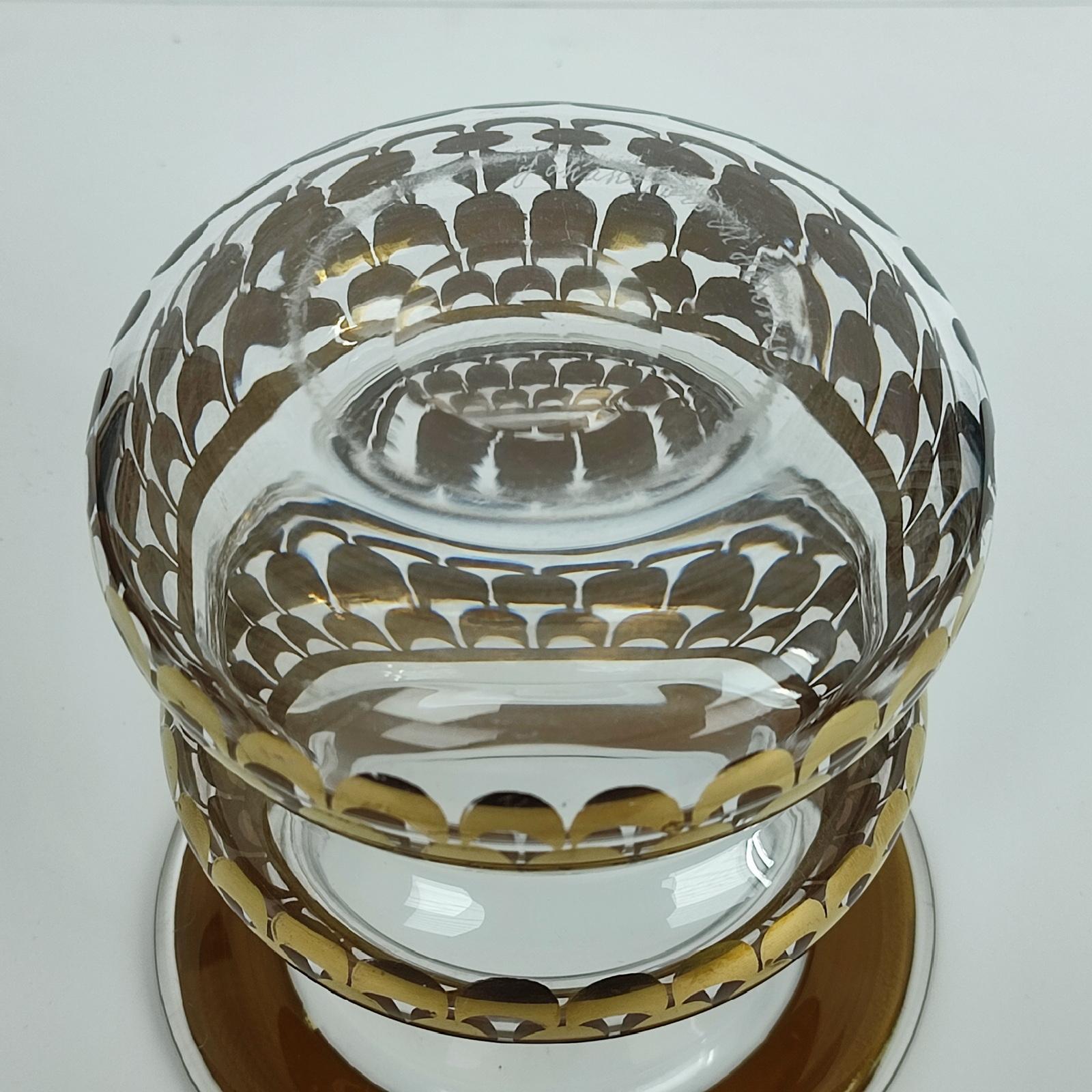 Set of Three Mid-Century Modern Art Glass Pieces by Margareta Hennix, Sweden For Sale 11