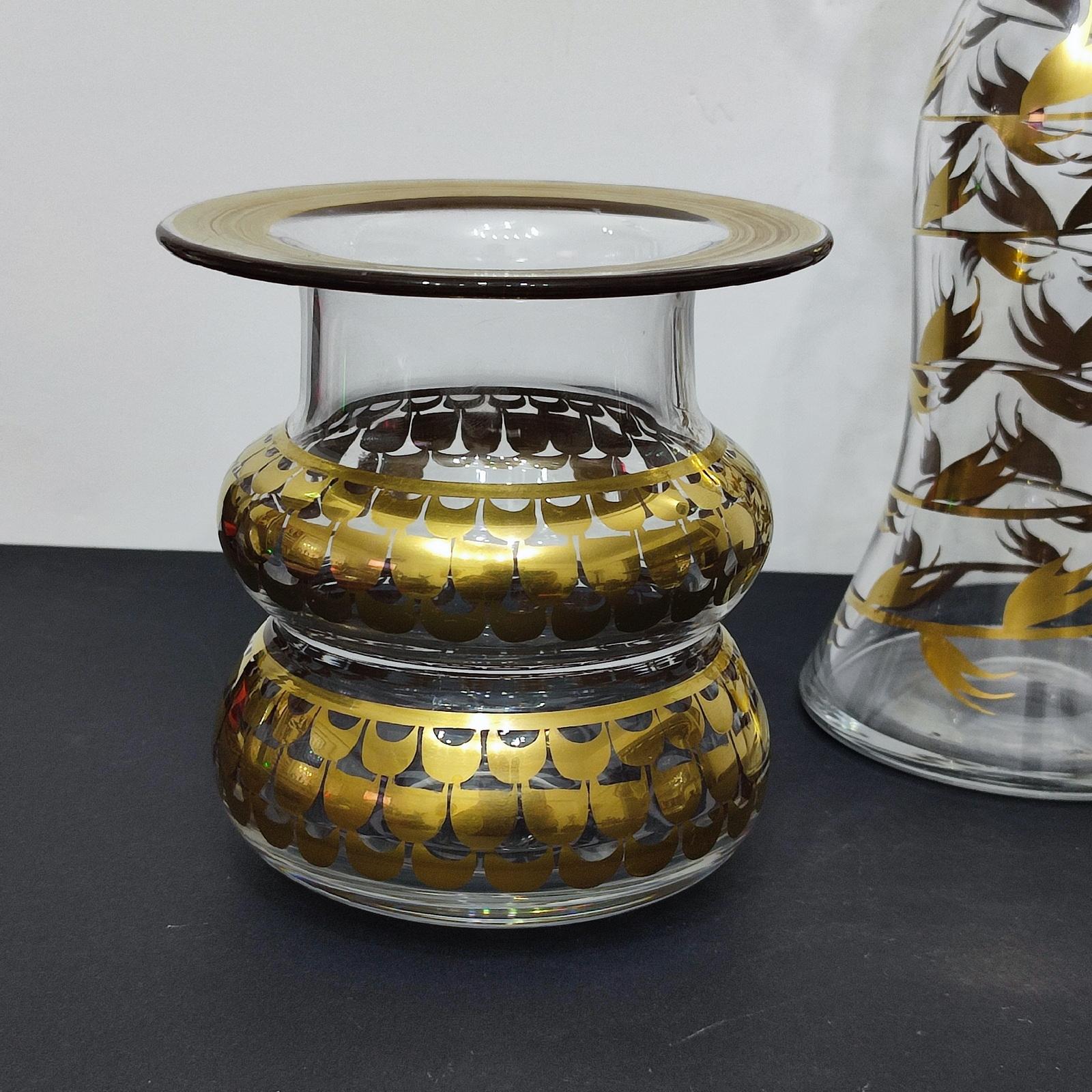 Set of Three Mid-Century Modern Art Glass Pieces by Margareta Hennix, Sweden In Excellent Condition For Sale In Bochum, NRW