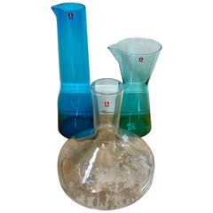 Set of Three Mid-Century Modern Iittala Decanters by Kaj Franck, Finland