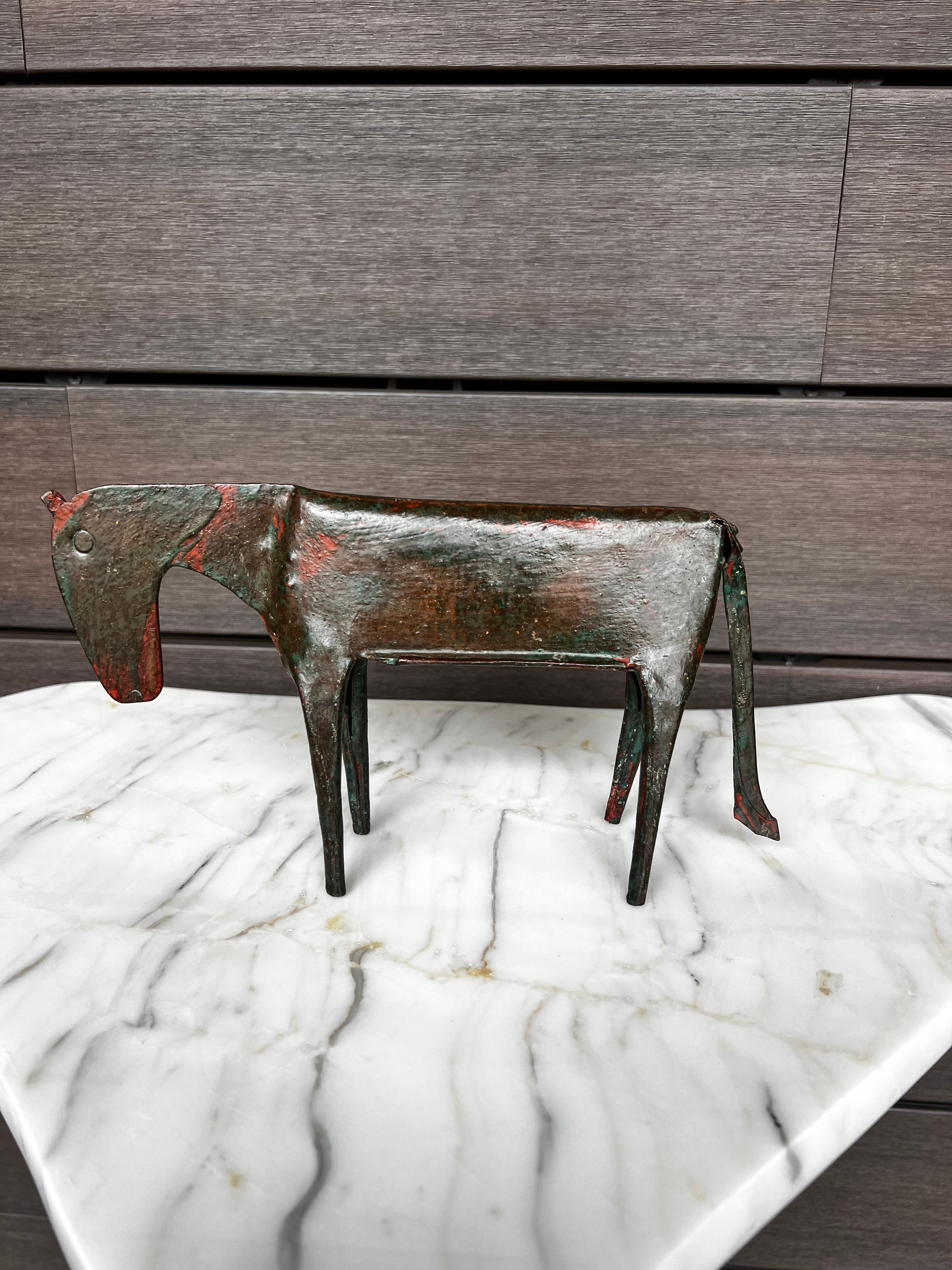 Set di tre sculture in acciaio della modernità di metà secolo in vendita 4
