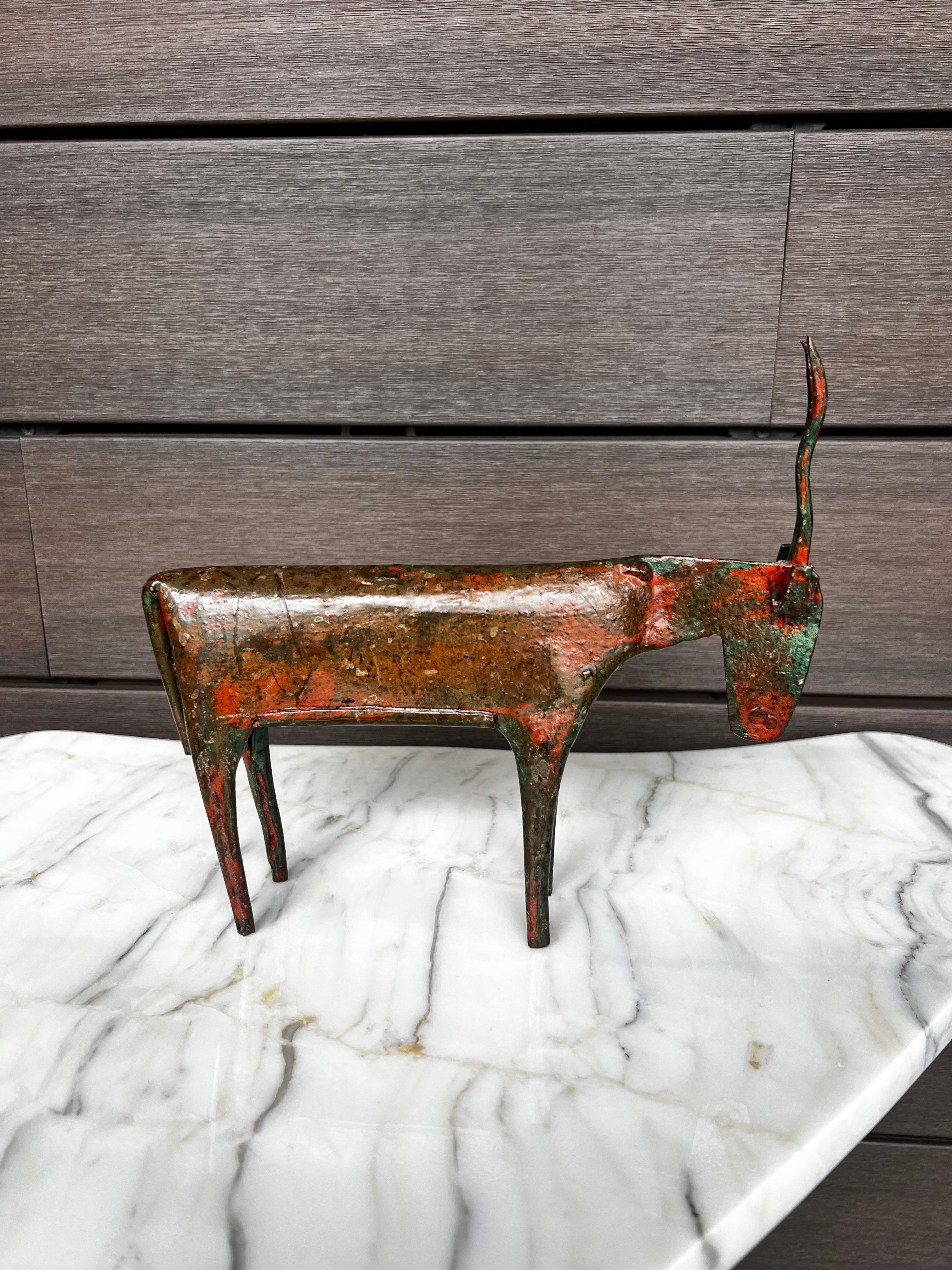 Set di tre sculture in acciaio della modernità di metà secolo in vendita 1