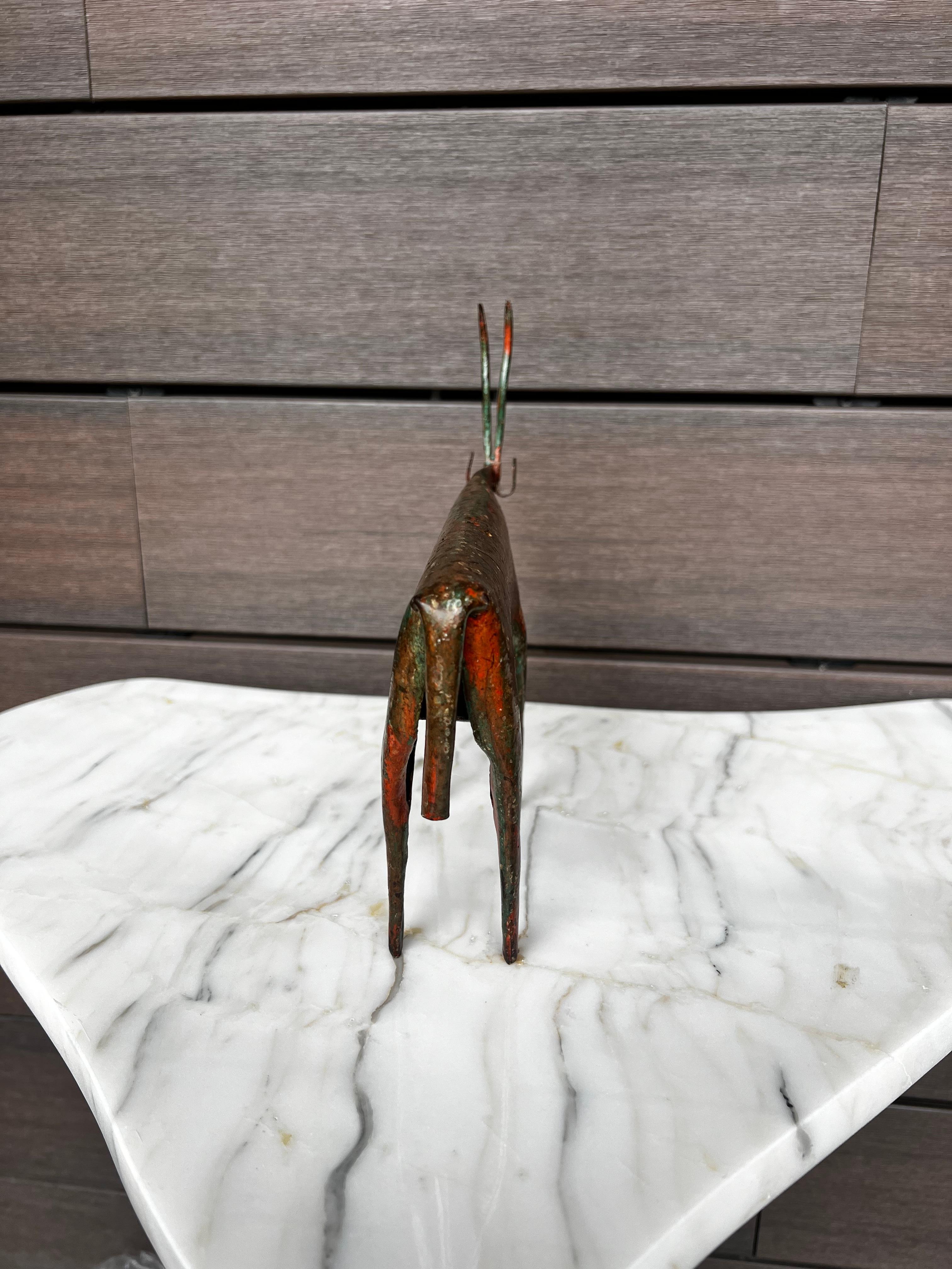 Set di tre sculture in acciaio della modernità di metà secolo in vendita 2