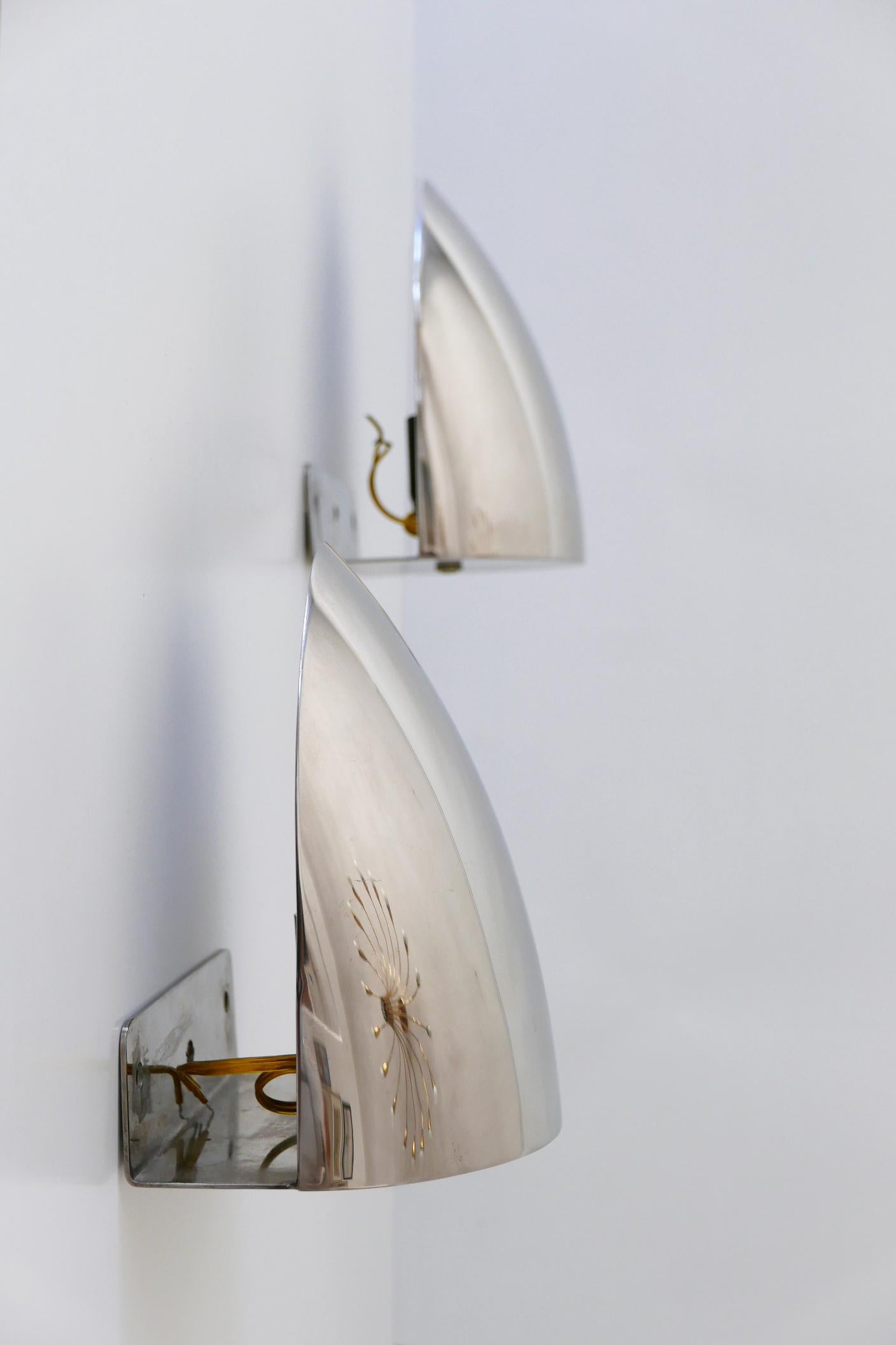 Set of Two Mid-Century Modern Wall Lamps or Sconces, 1970s, Germany For Sale 9