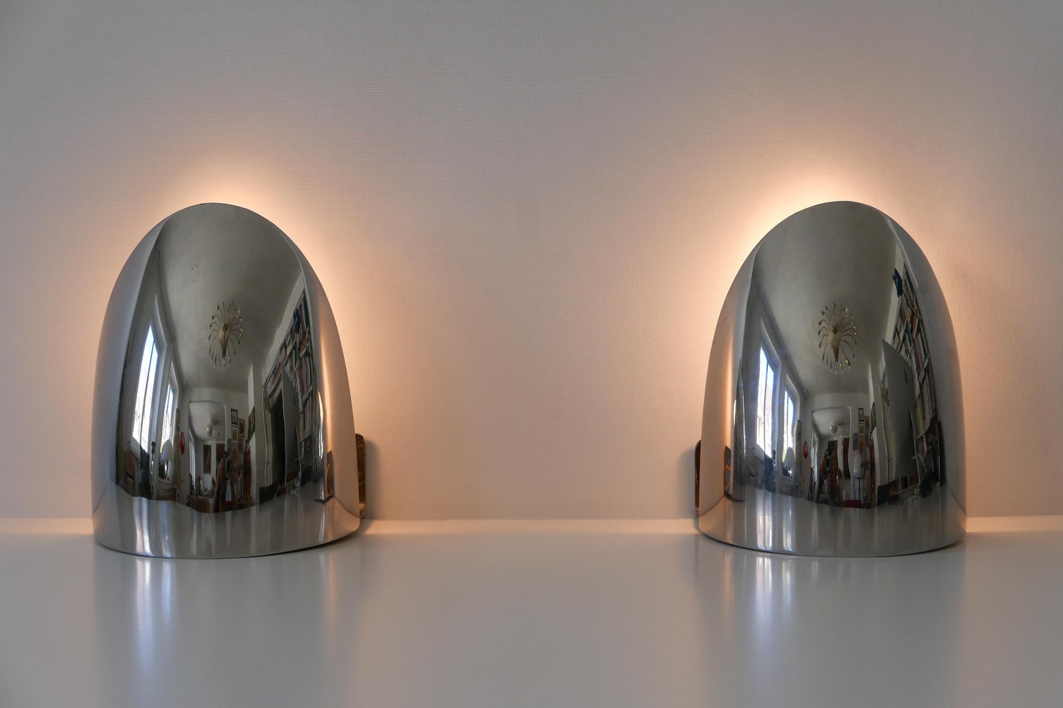 Set of Two Mid-Century Modern Wall Lamps or Sconces, 1970s, Germany For Sale 1