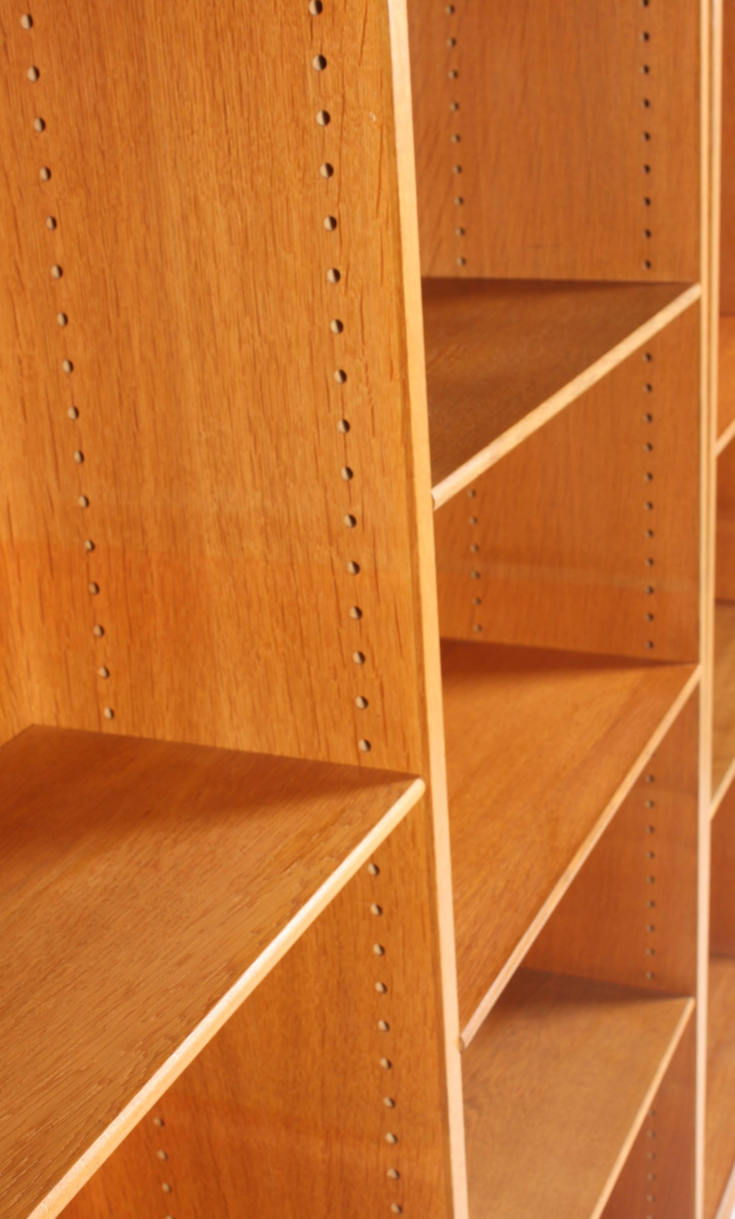 Mid-20th Century Set of Three Midcentury Bookcases in Oak by Børge Mogensen, Made in Denmark
