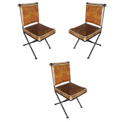 Set of Three Midcentury "Directors Chair" Chairs