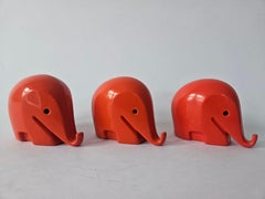Set of Three Midcentury Money Boxes Elephant, Luigi Colani, Drumbo, 1970s