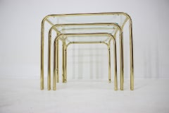 Set of Three Midcentury Nesting Tables / Around 1980s