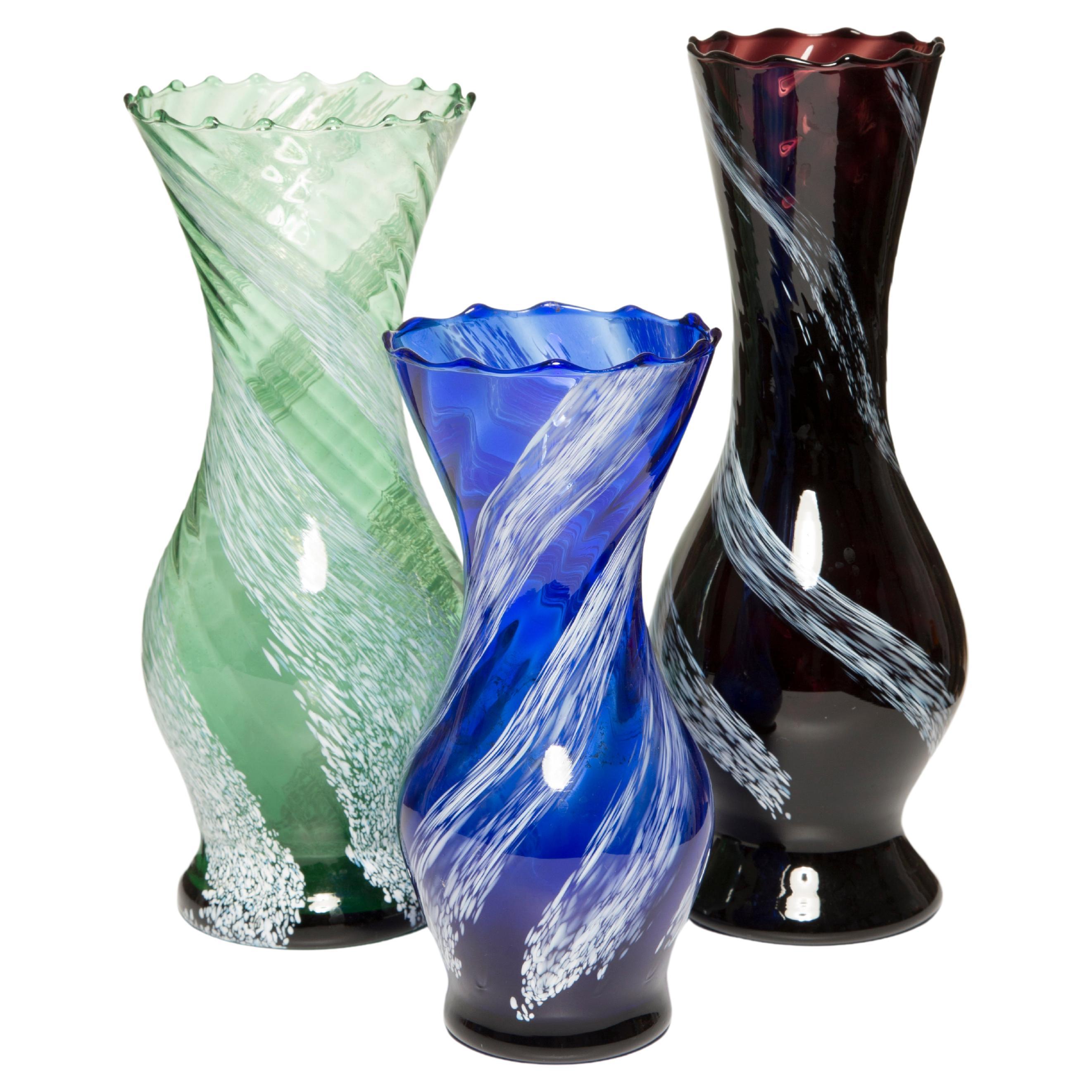 Set of Three Midcentury Vases, Europe, 1960s For Sale
